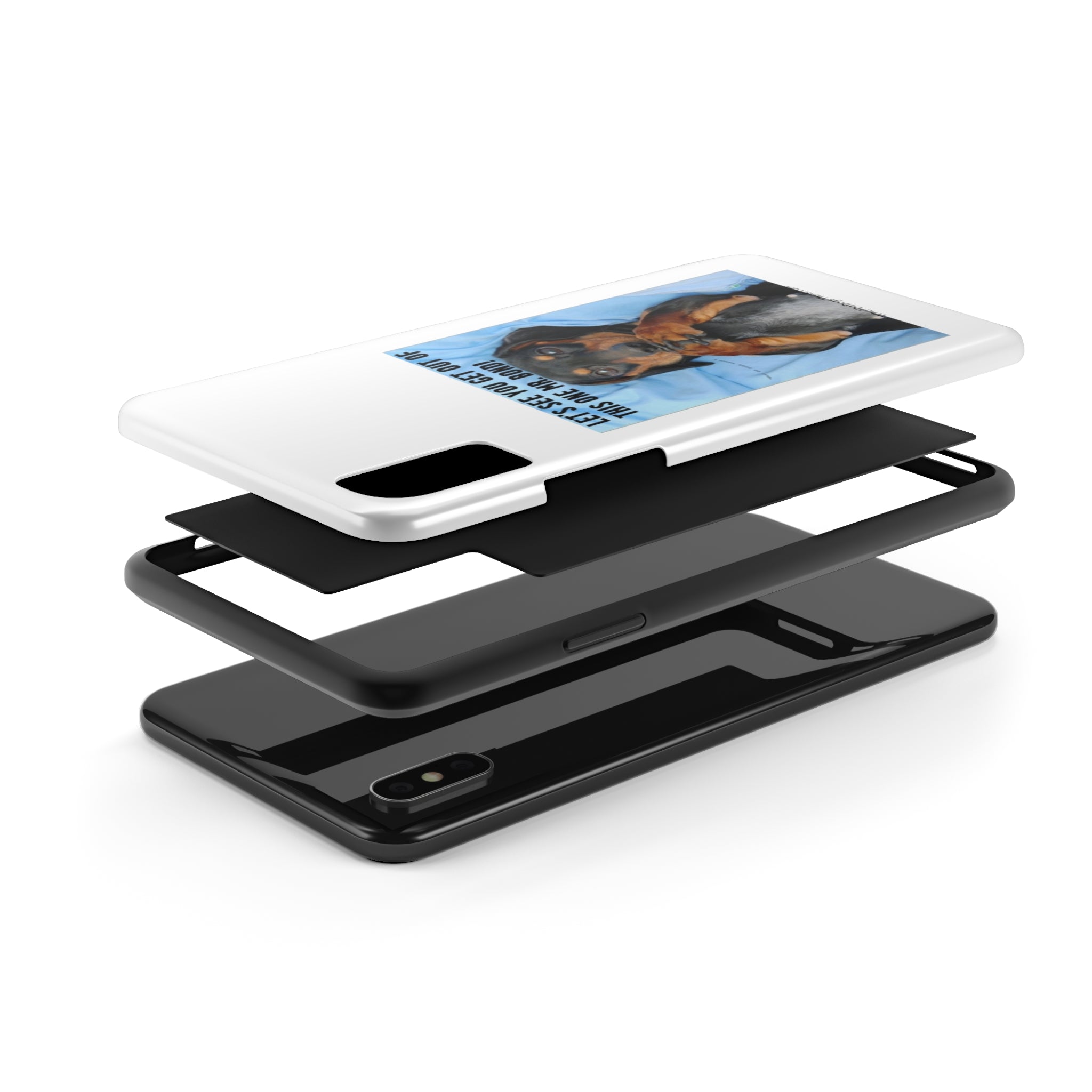 Mr Bond White Tough Phone Cases