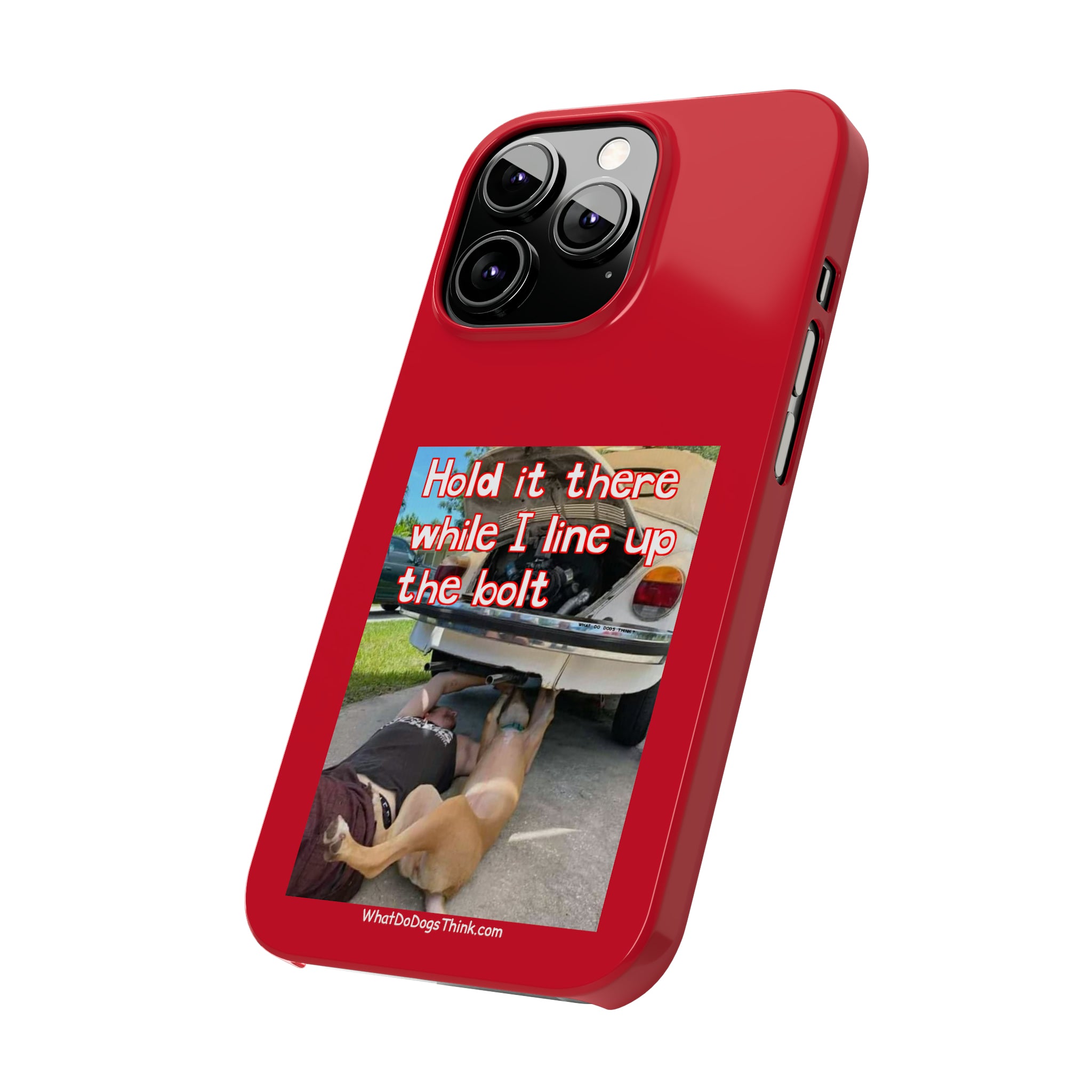 Hold It Red Slim Phone Cases