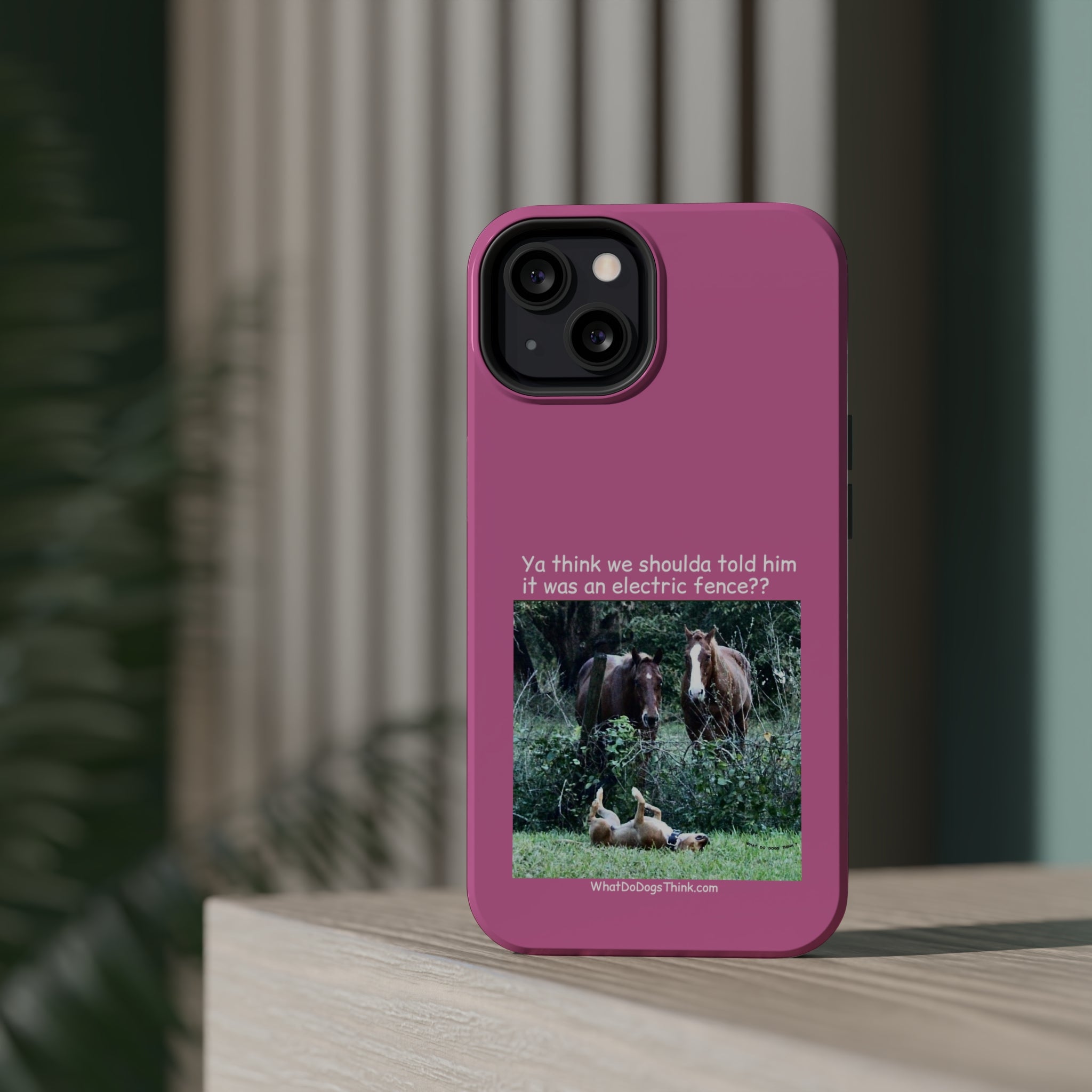 Electric Fence Pink MagSafe Tough Cases