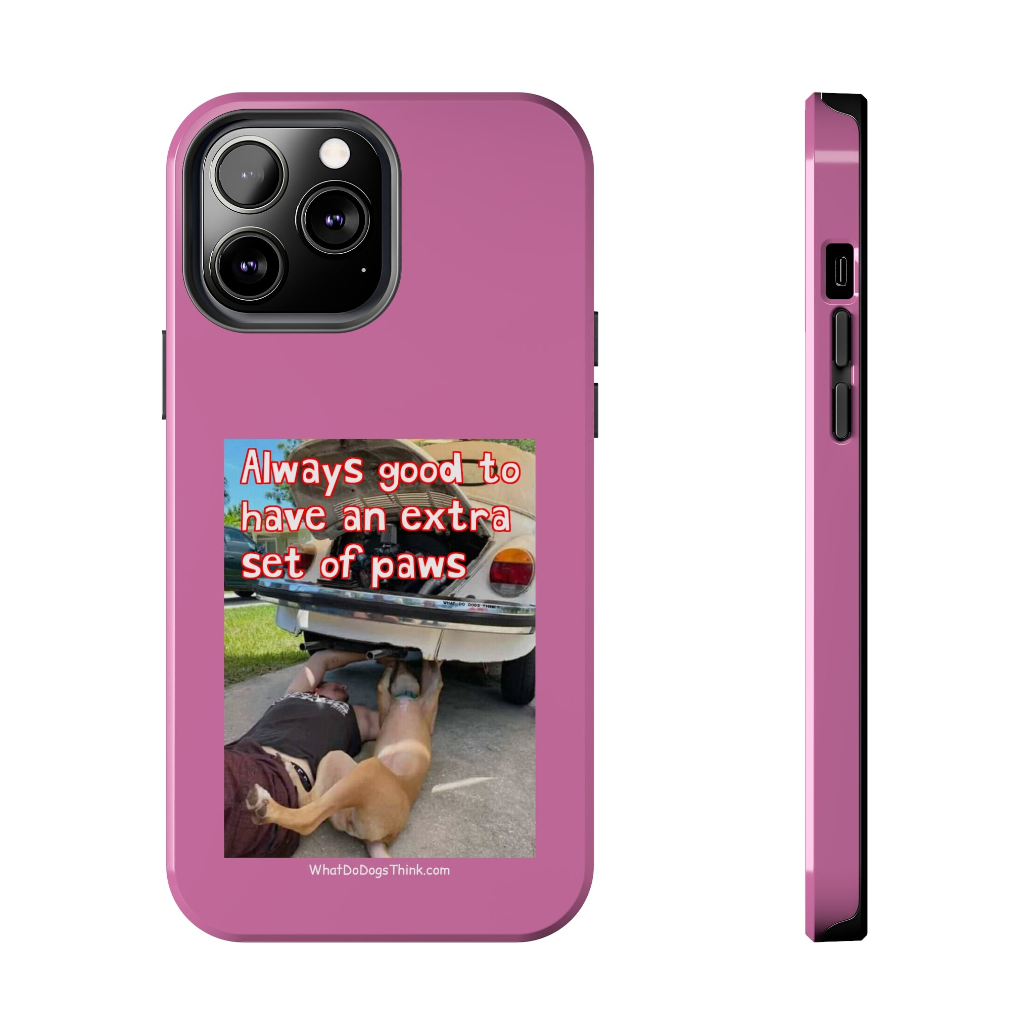 Extra Paw Pink Tough Phone Cases