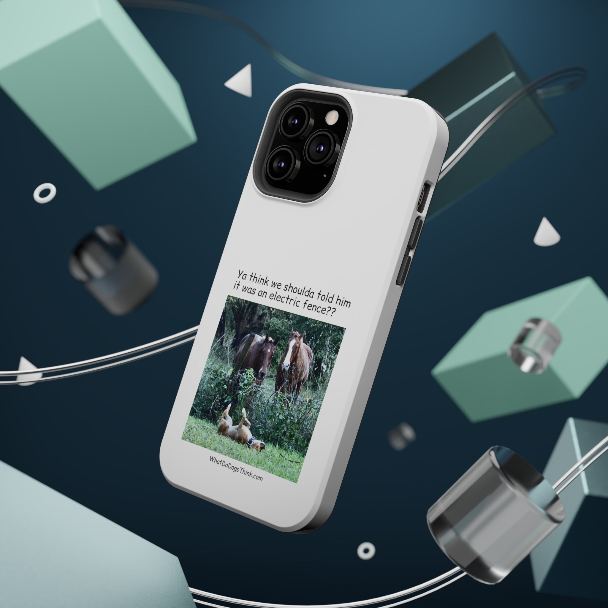 Electric Fence White MagSafe Tough Cases