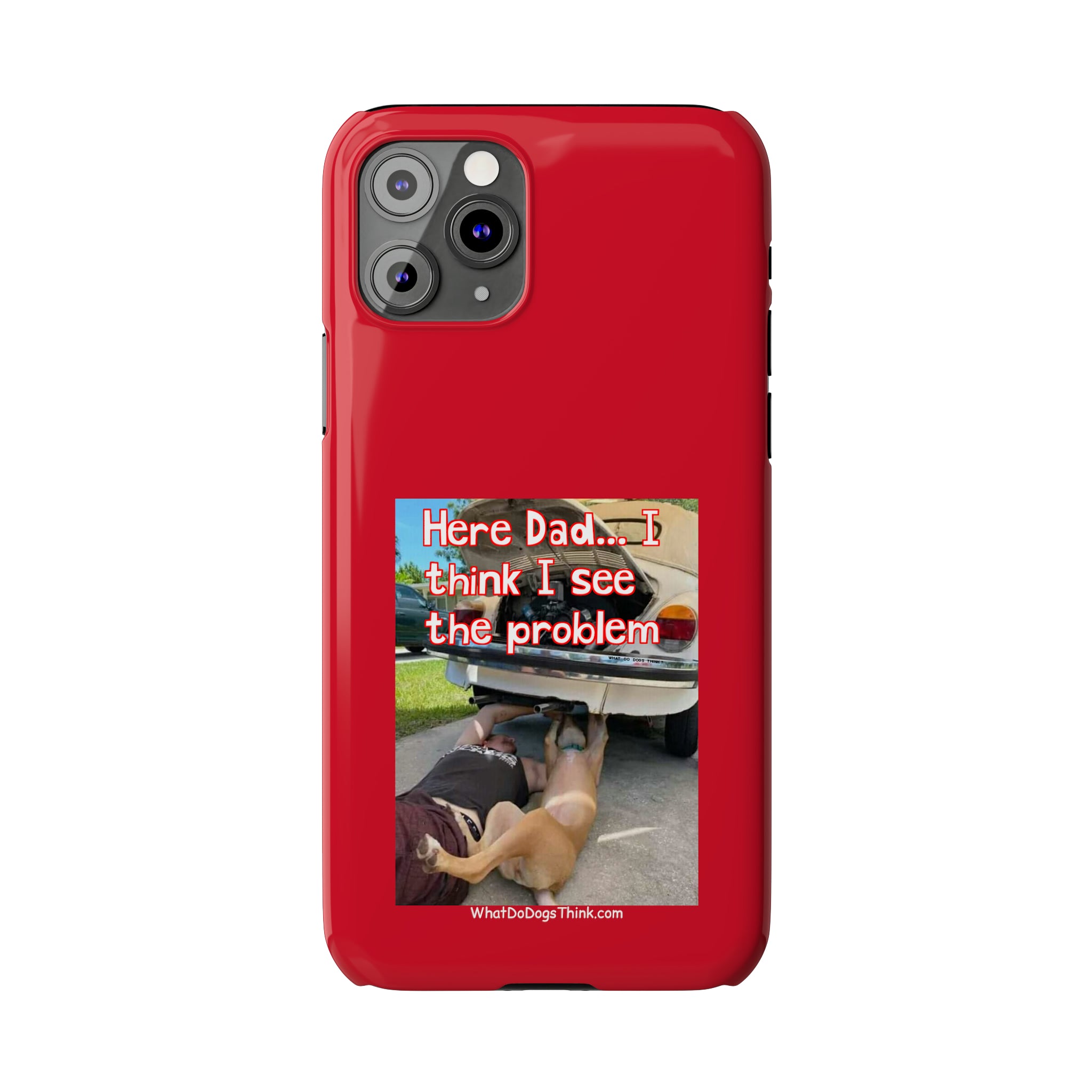 Here Dad Red Slim Phone Cases