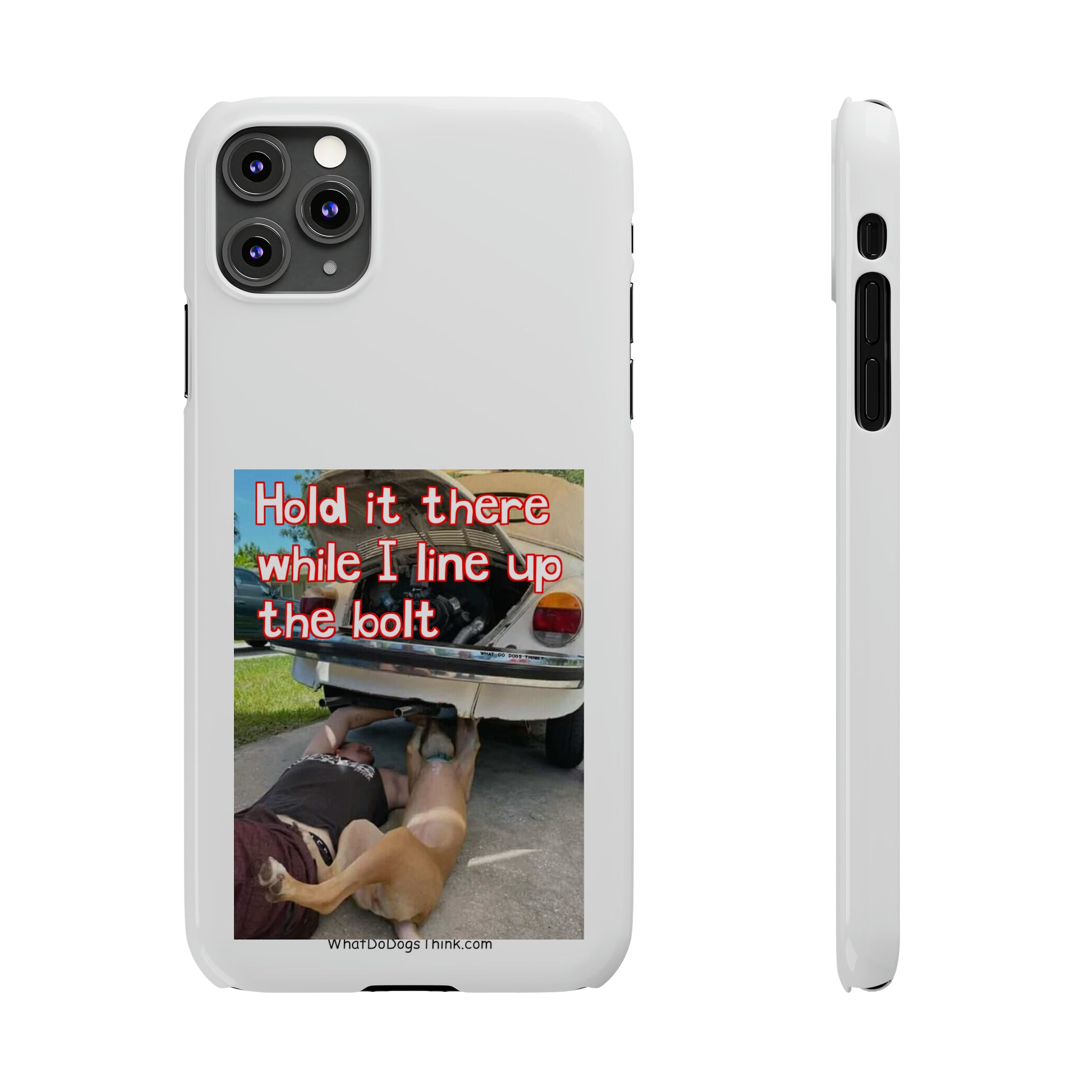 Hold It White Slim Phone Cases