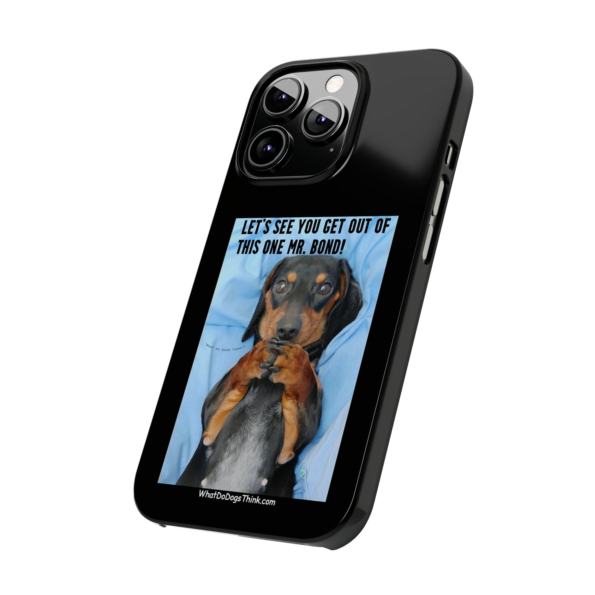 Mr. Bond Black Slim Phone Cases