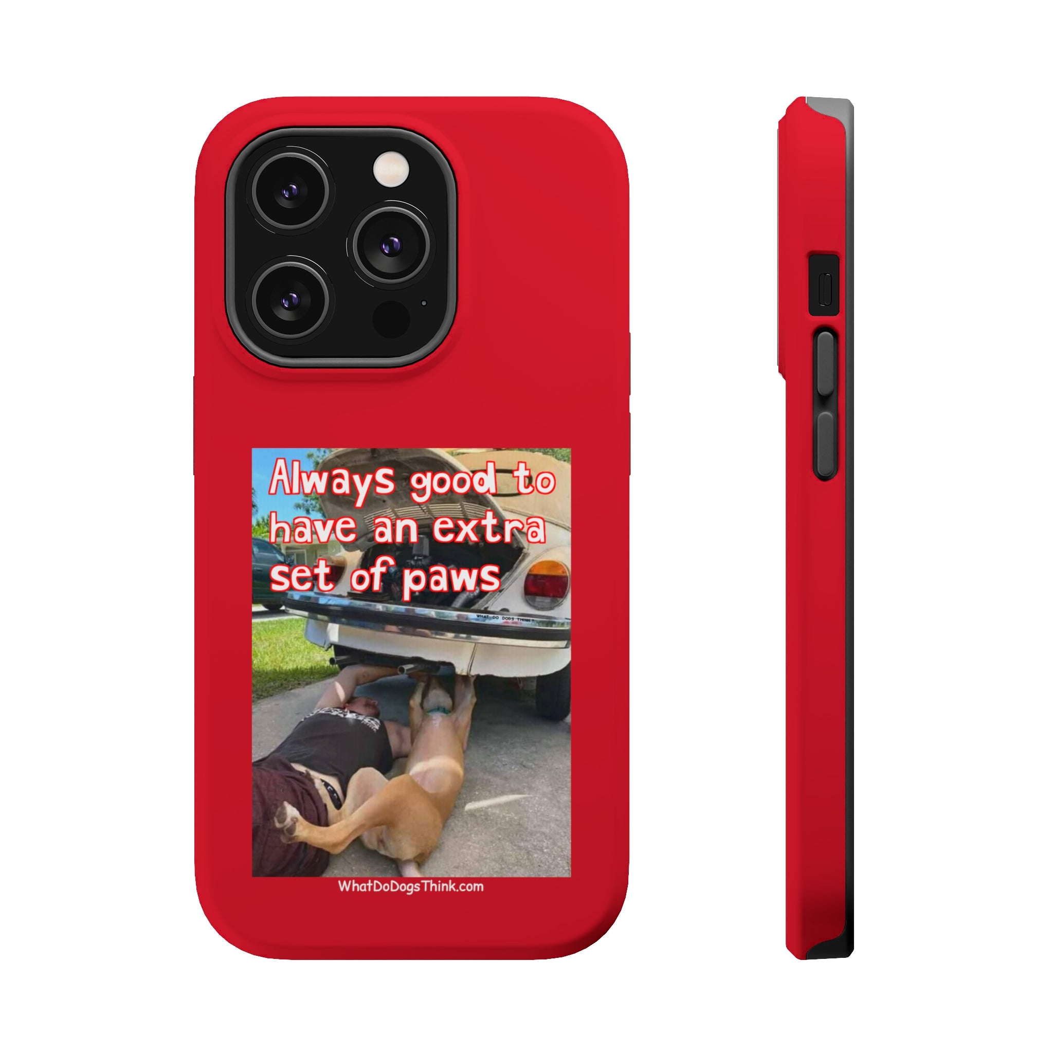 Extra Paw Red MagSafe Tough Cases
