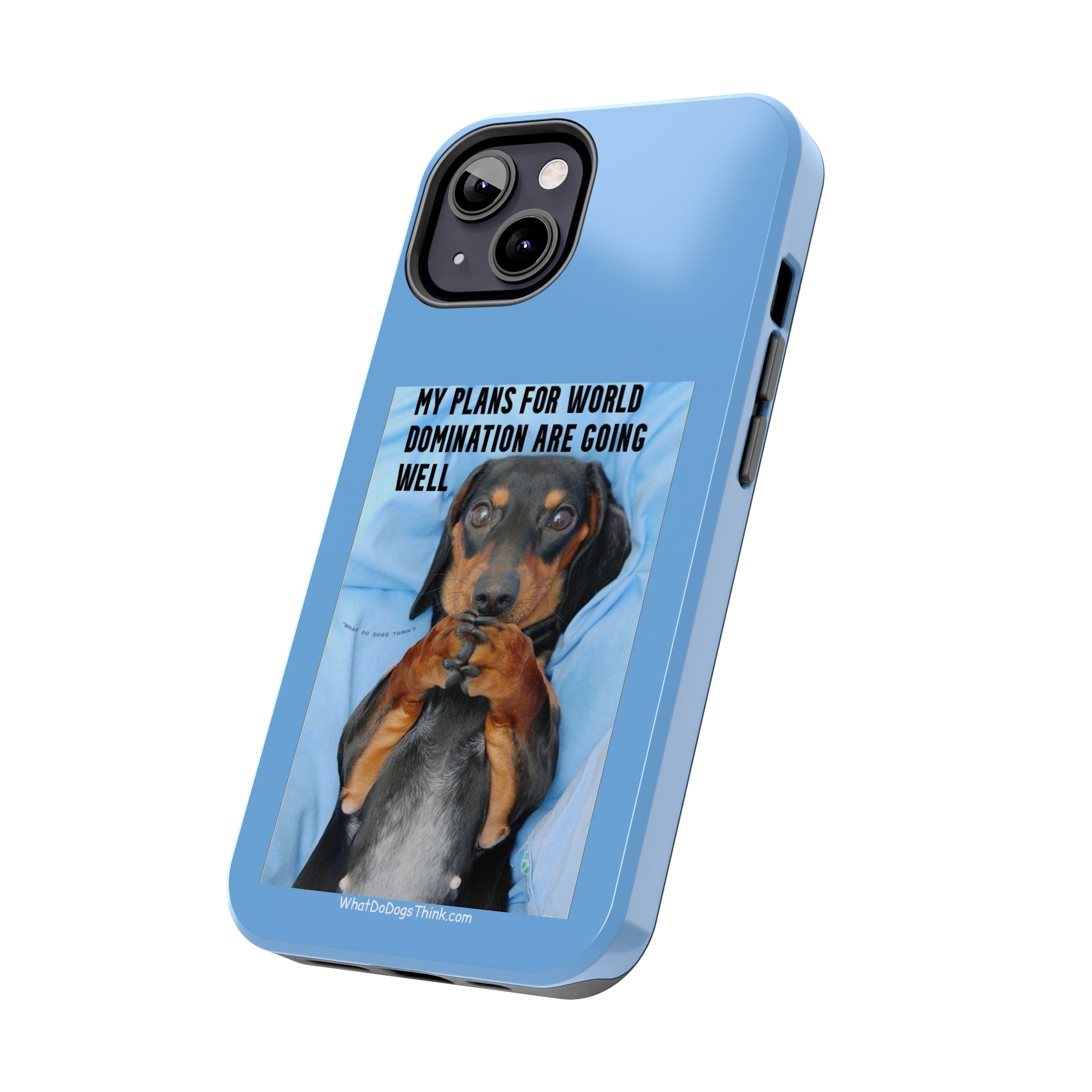 World Domination Blue Tough Phone Cases