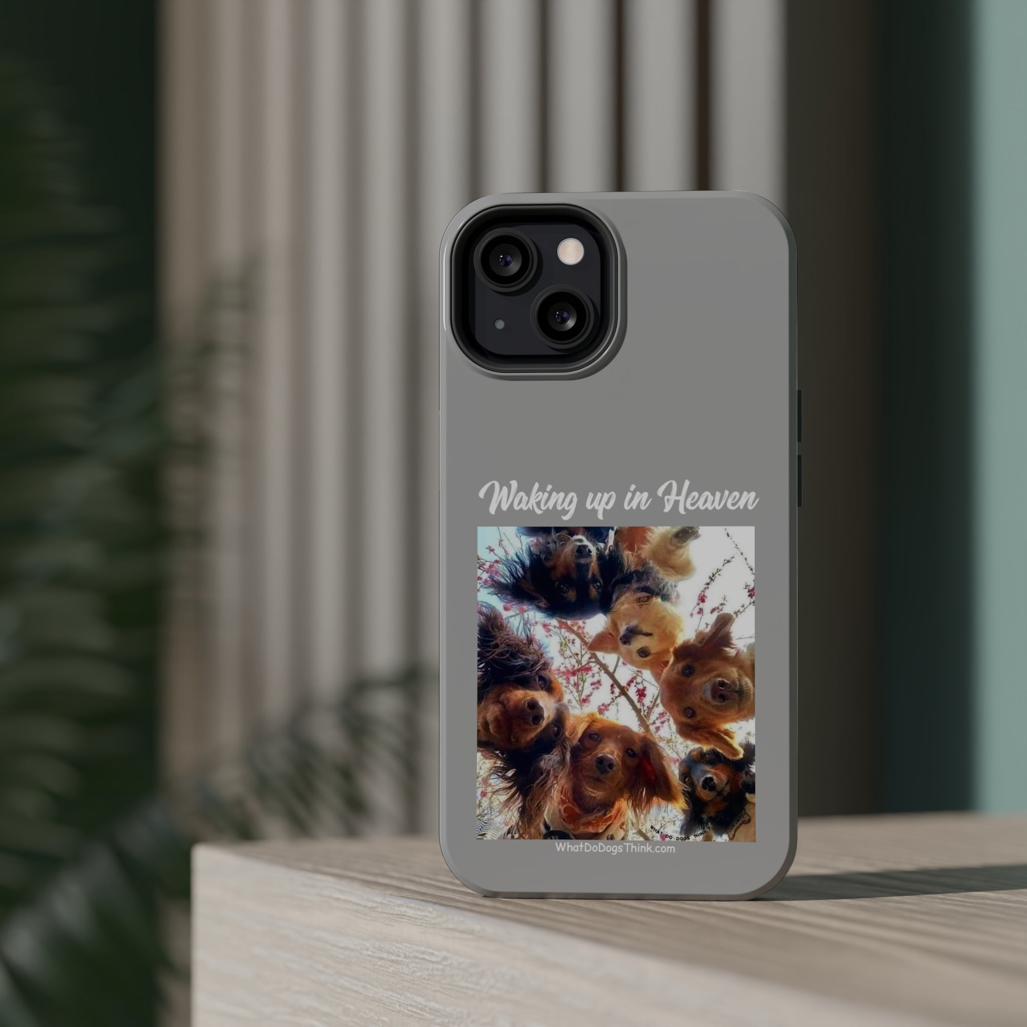 Waking Up In Heaven Gray MagSafe Tough Cases