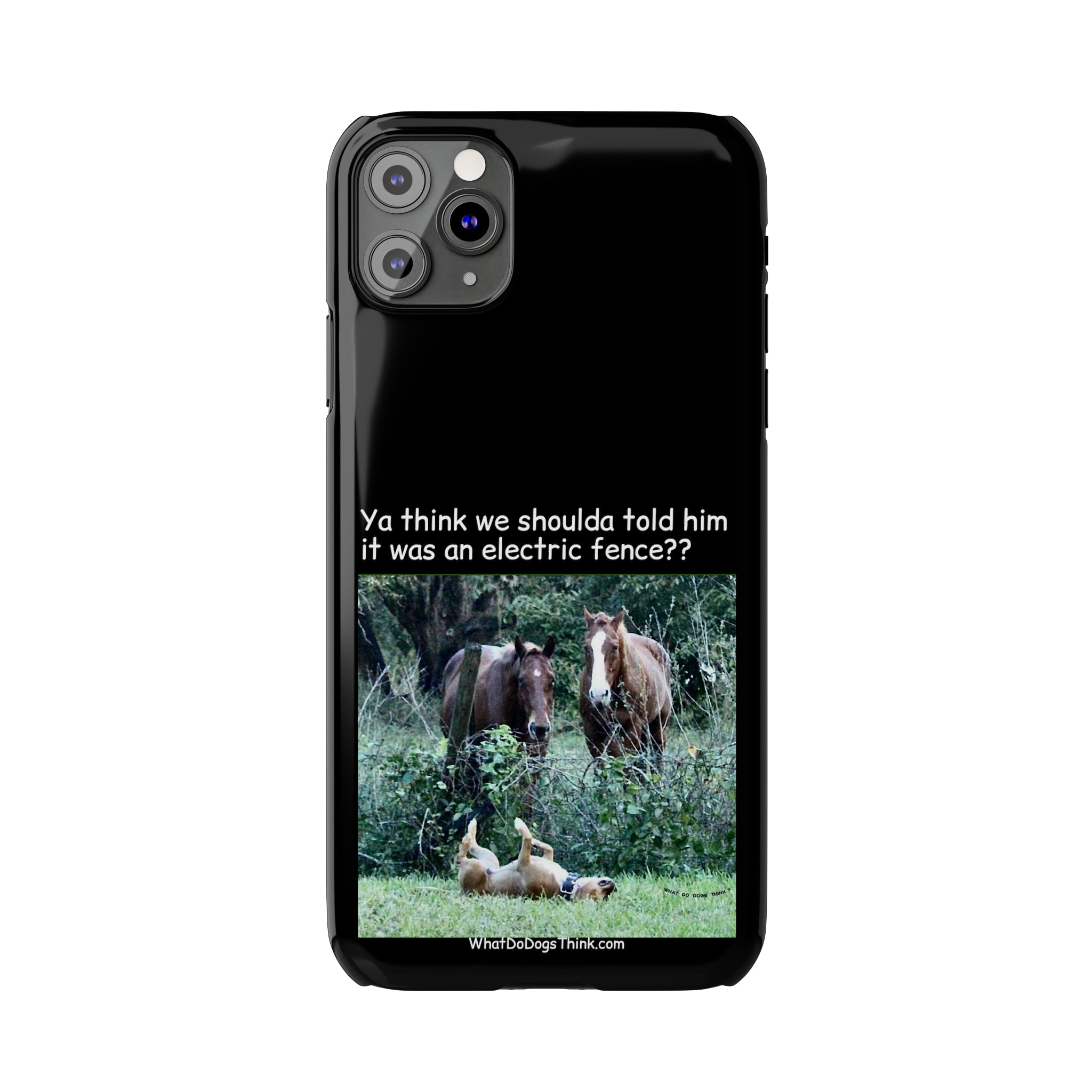Electric Fence Black Slim Phone Case