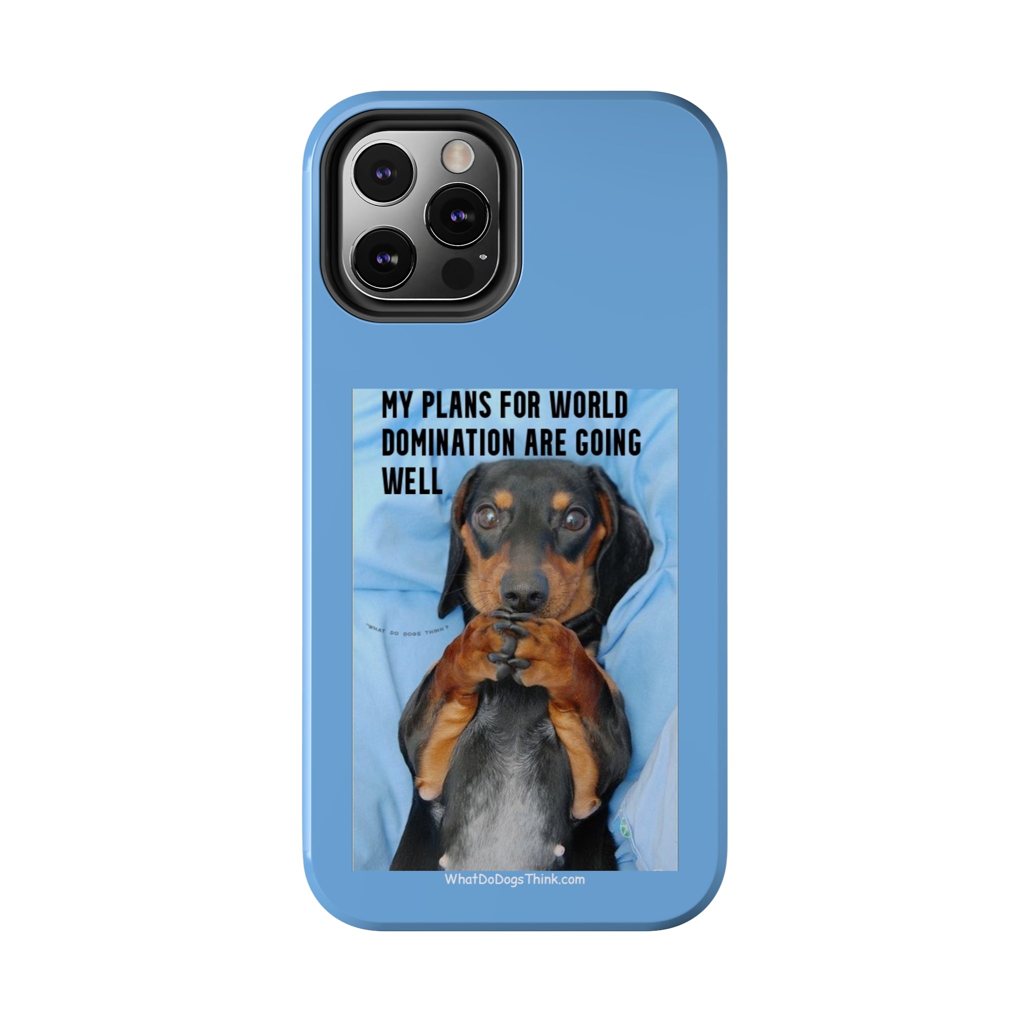 World Domination Blue Tough Phone Cases