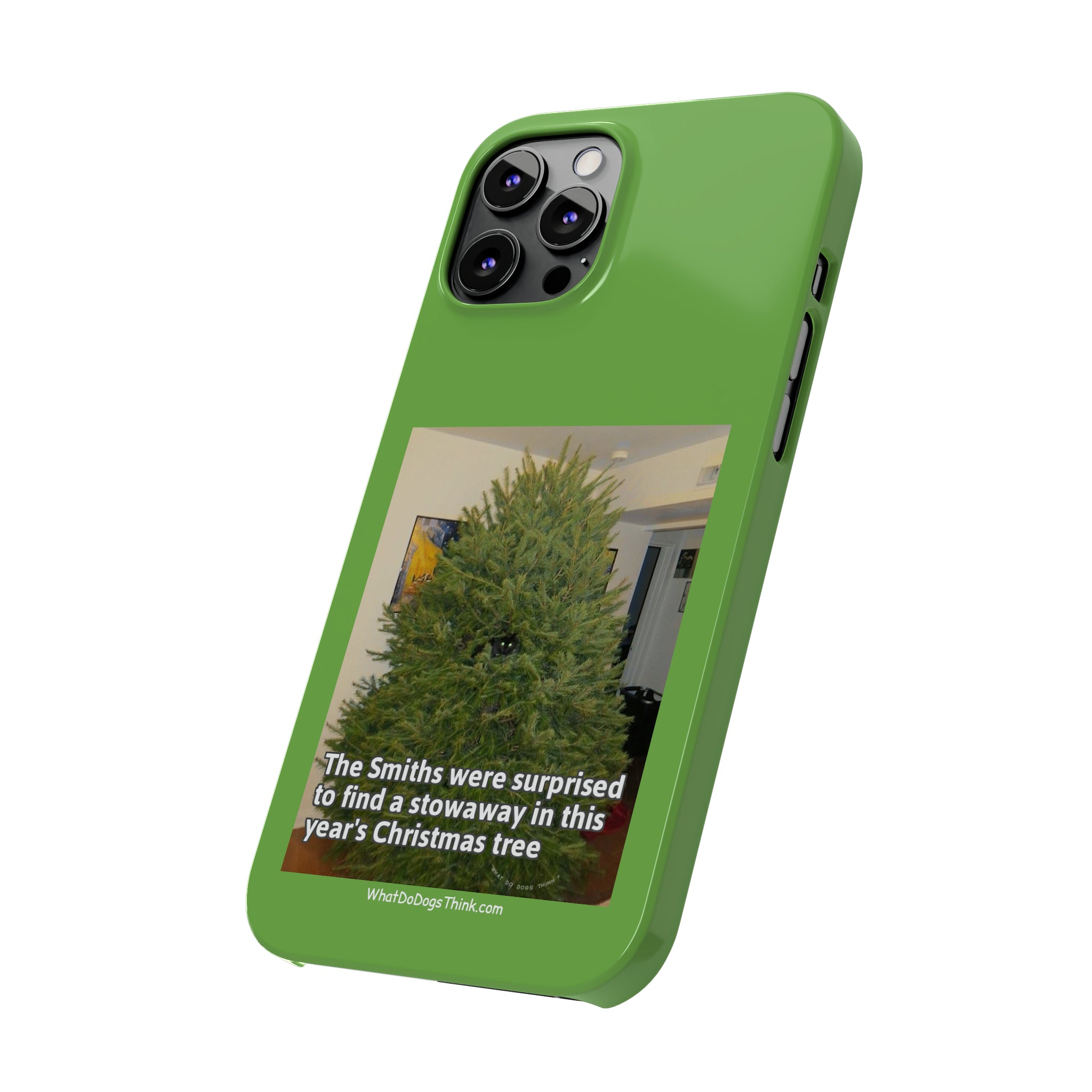 Stowaway Cat Green Slim Phone Case