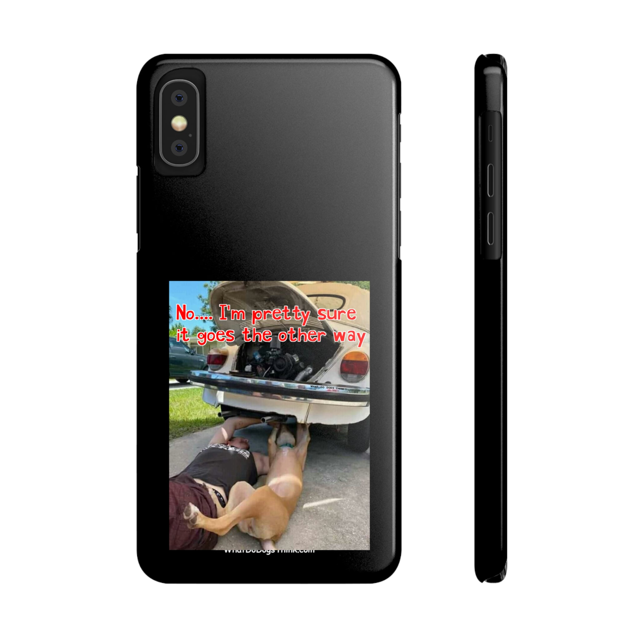 Other Way Black Slim Phone Cases