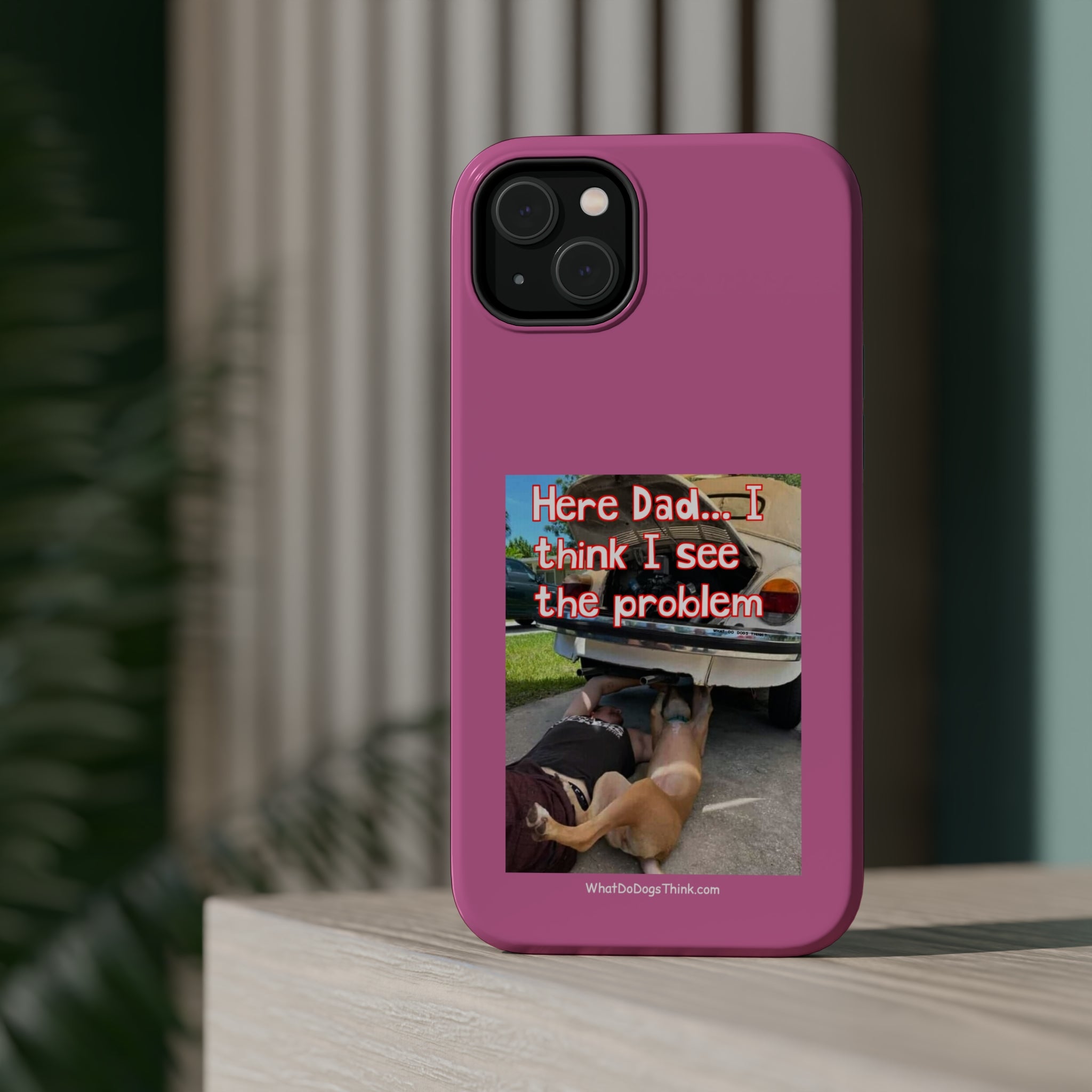 Here Dad Pink MagSafe Tough Cases