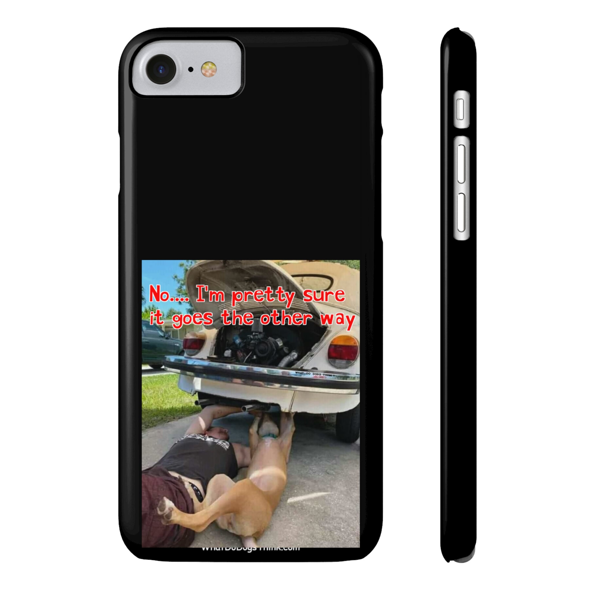 Other Way Black Slim Phone Cases