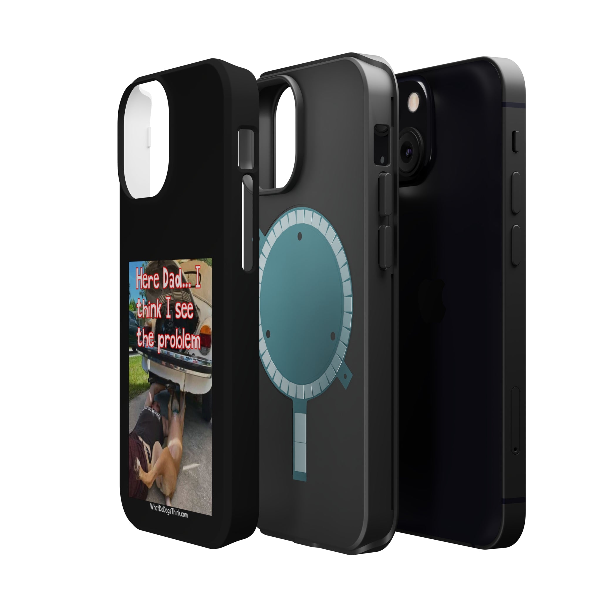 Here Dad Black MagSafe Tough Cases