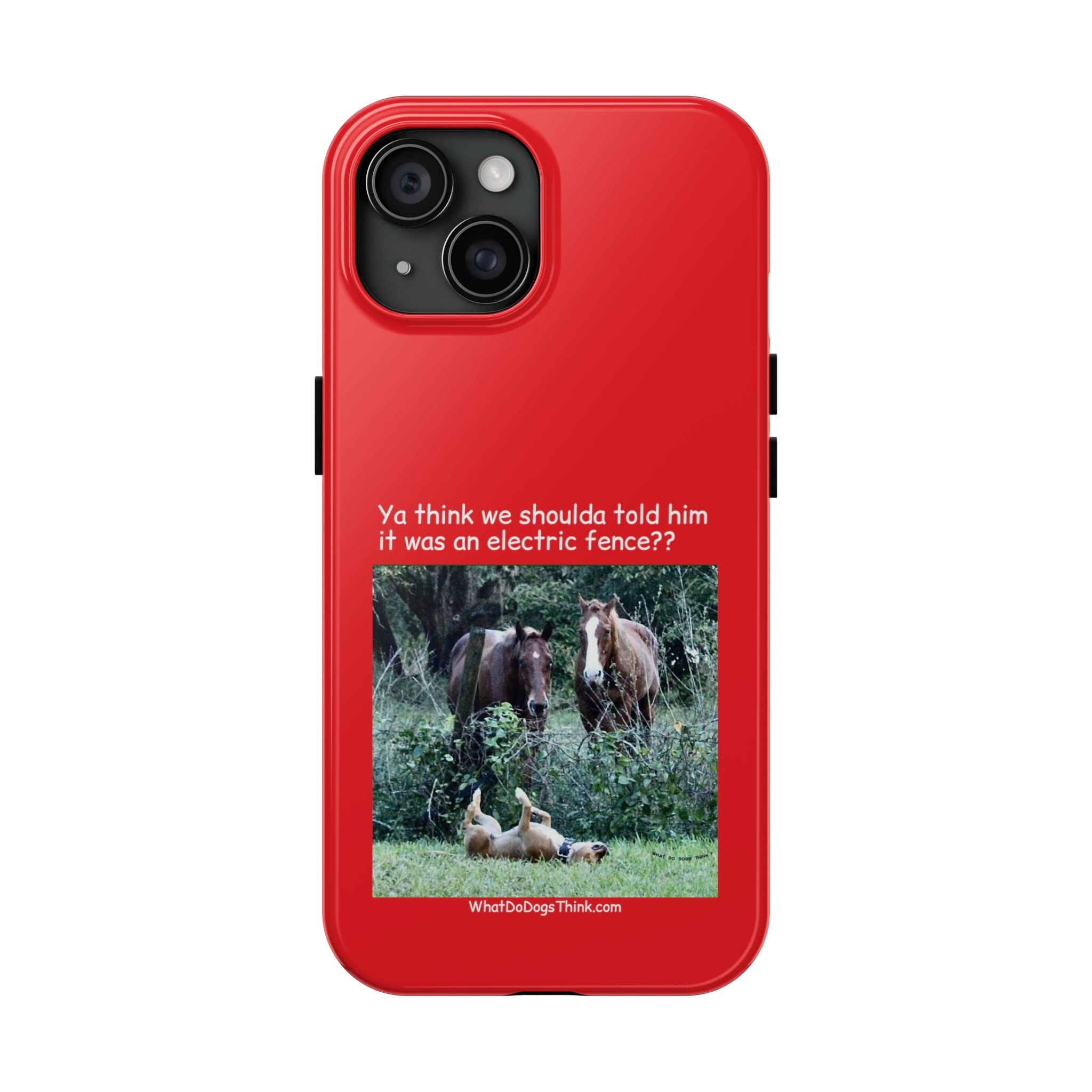Electric Fence Red Tough Phone Cases