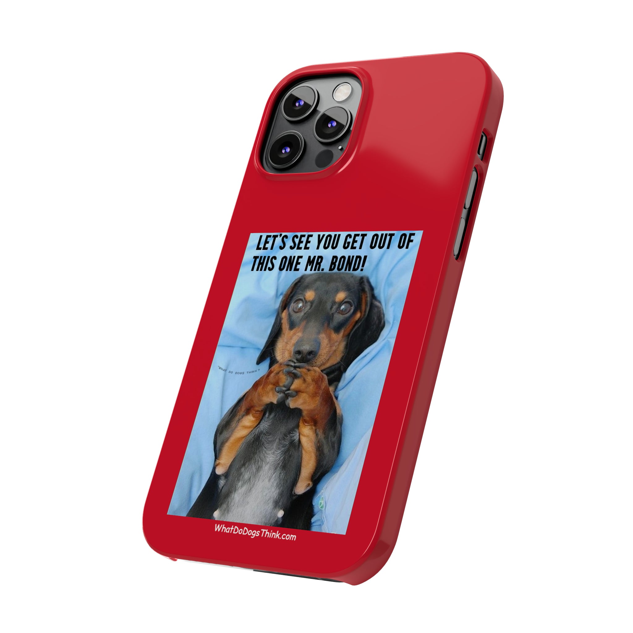 Mr. Bond Red Slim Phone Cases