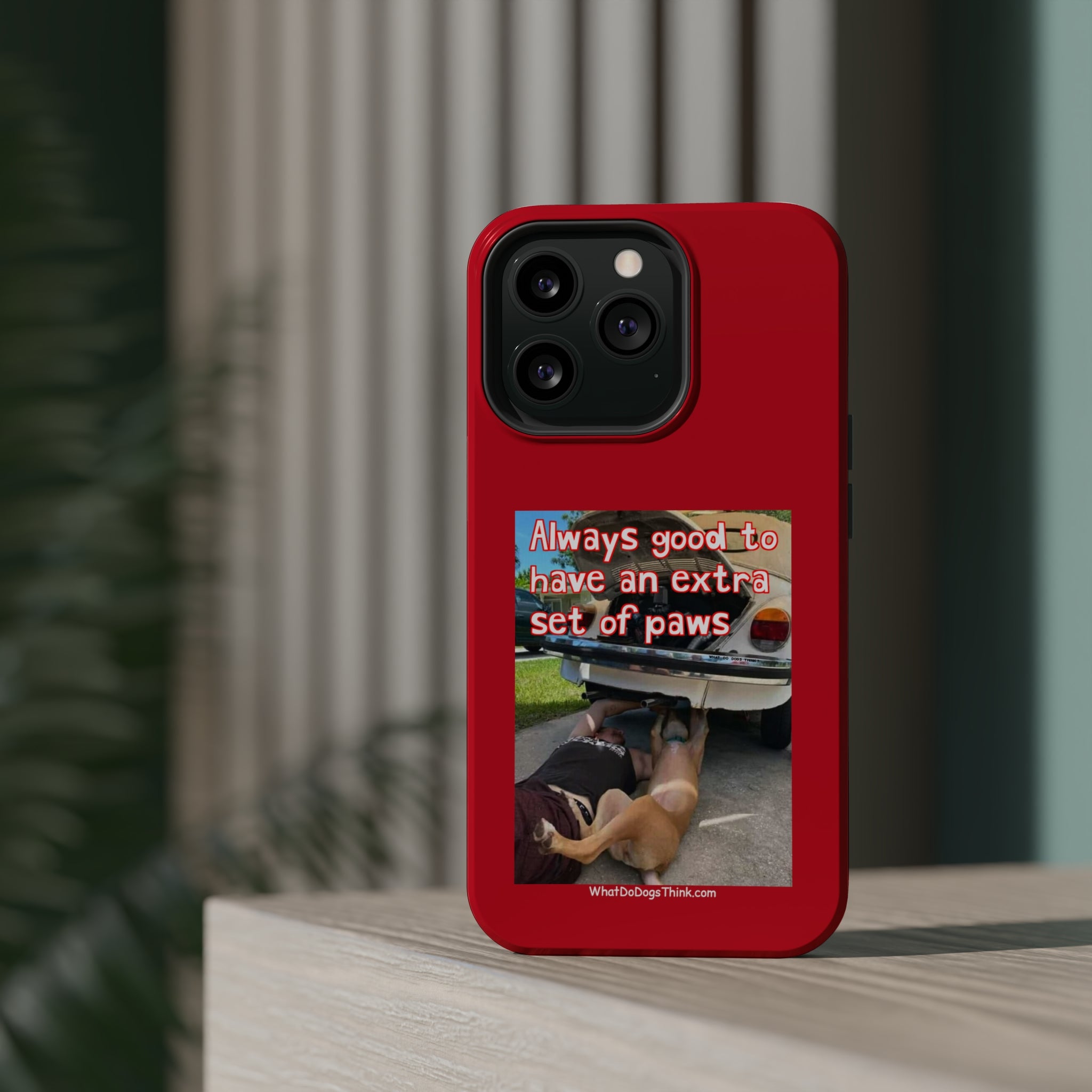 Extra Paw Red MagSafe Tough Cases