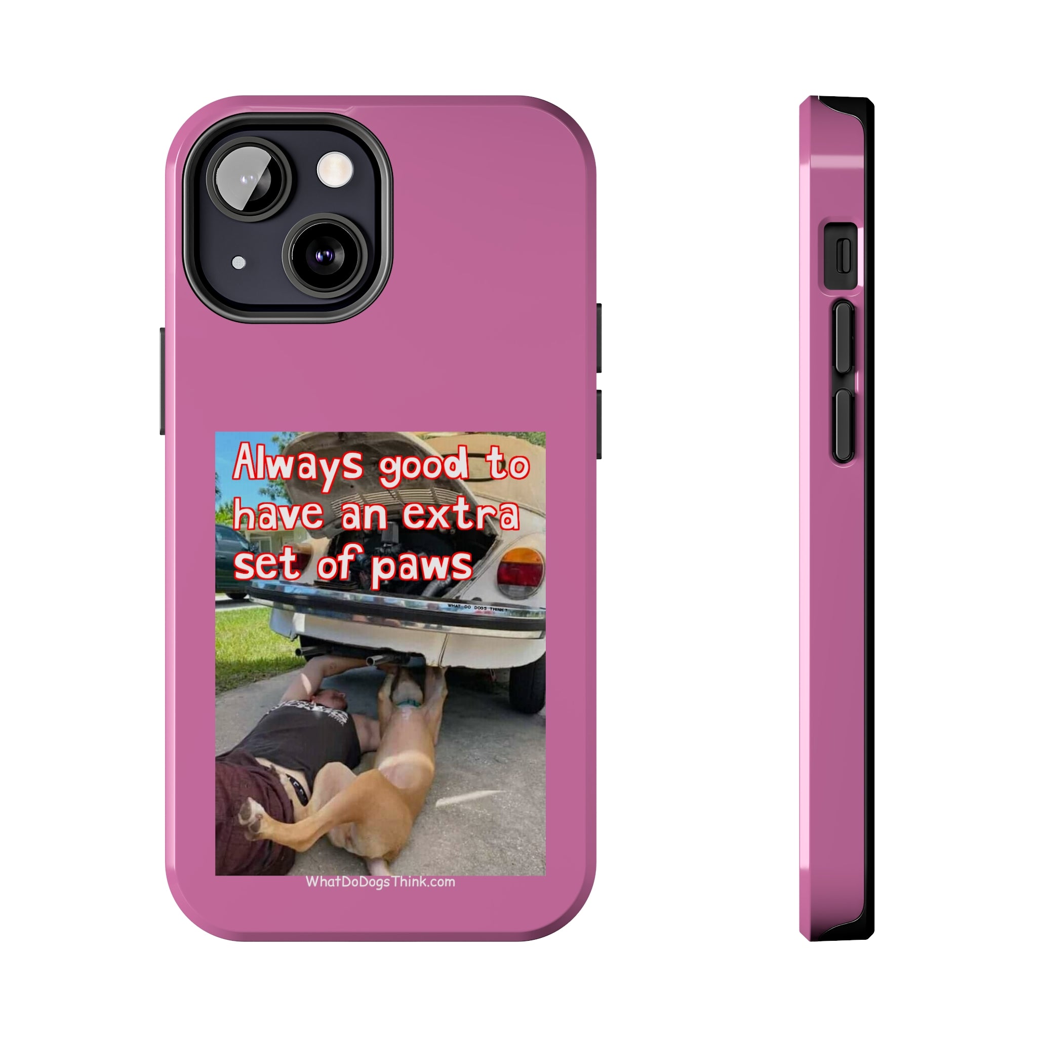 Extra Paw Pink Tough Phone Cases