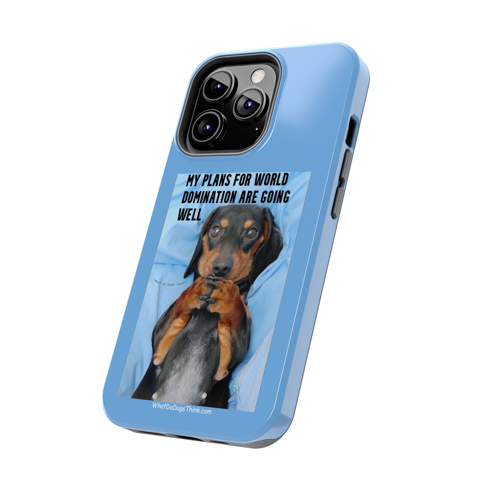 World Domination Blue Tough Phone Cases