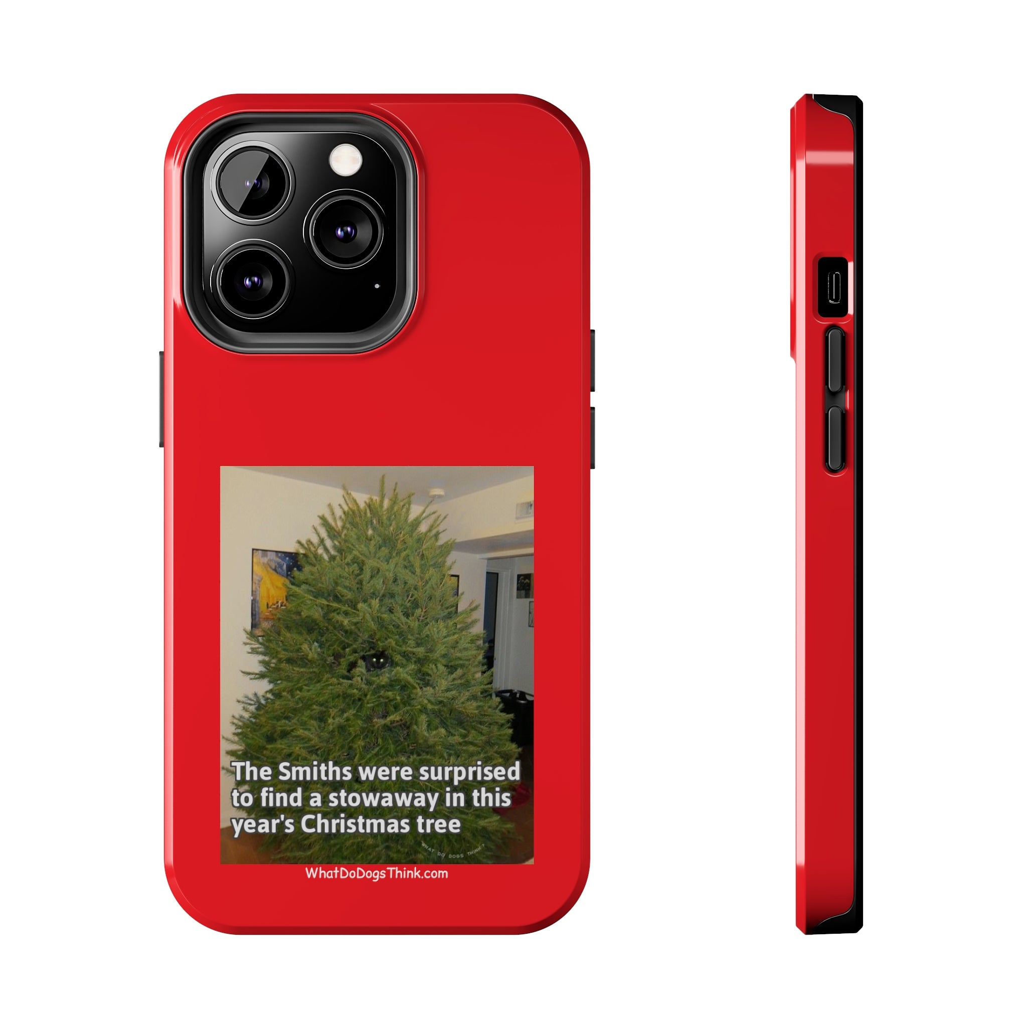 Stowaway Cat Red Tough Phone Cases