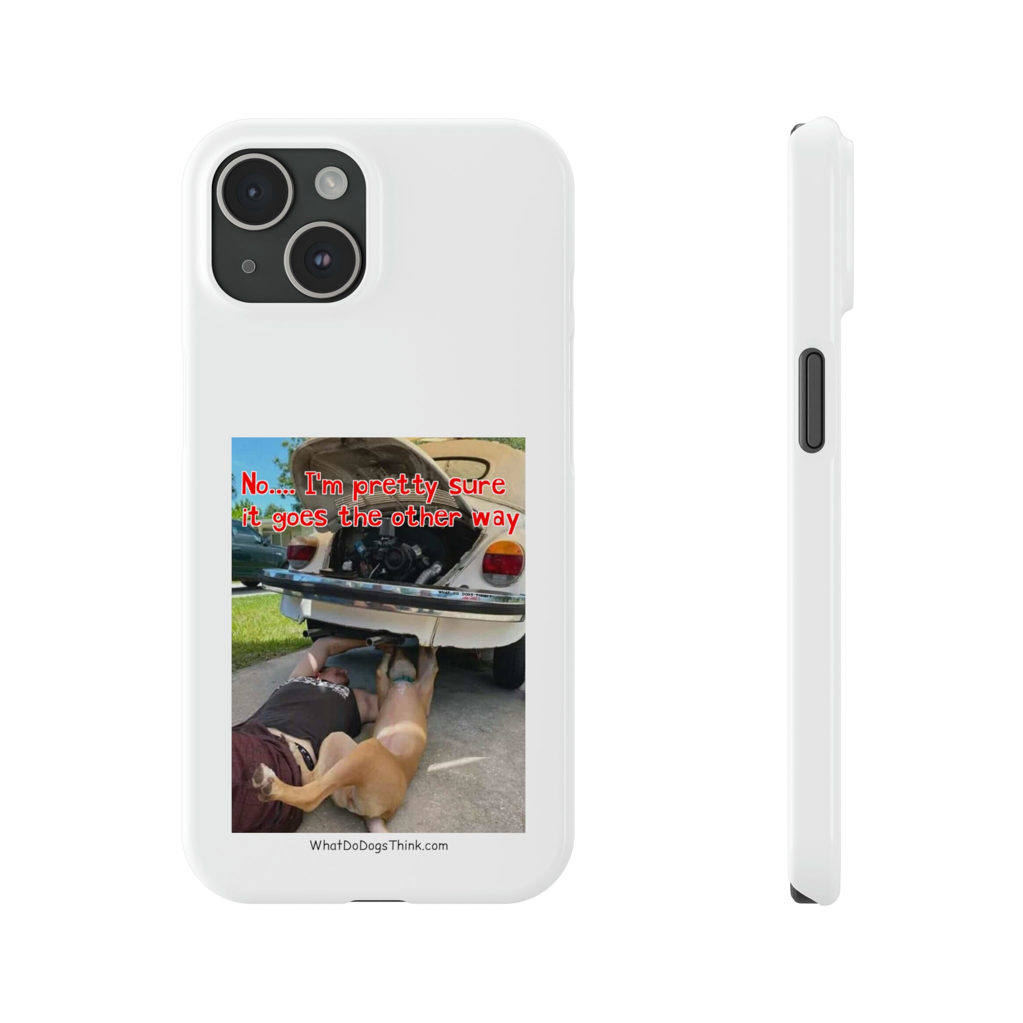 Other way White Slim Phone Cases