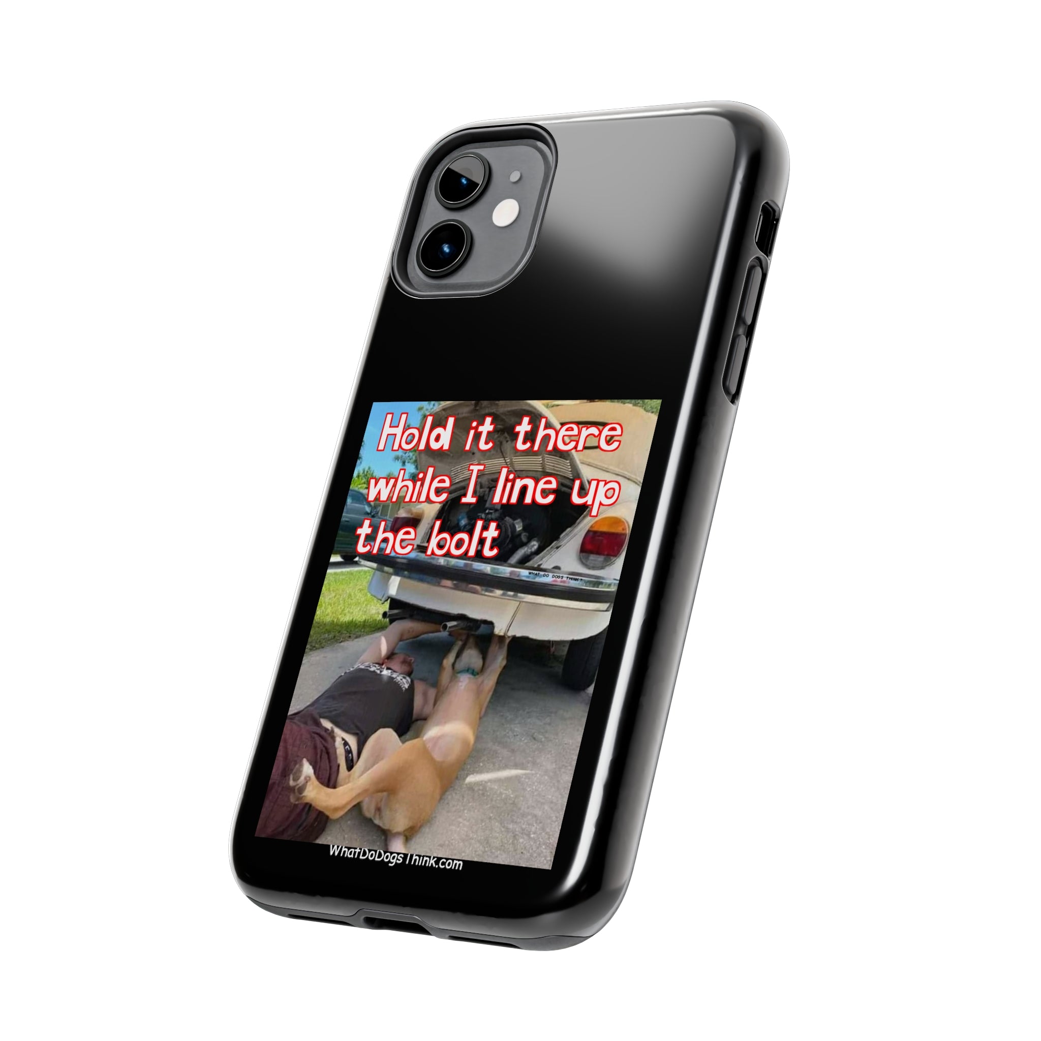 Hold it Black Tough Phone Cases