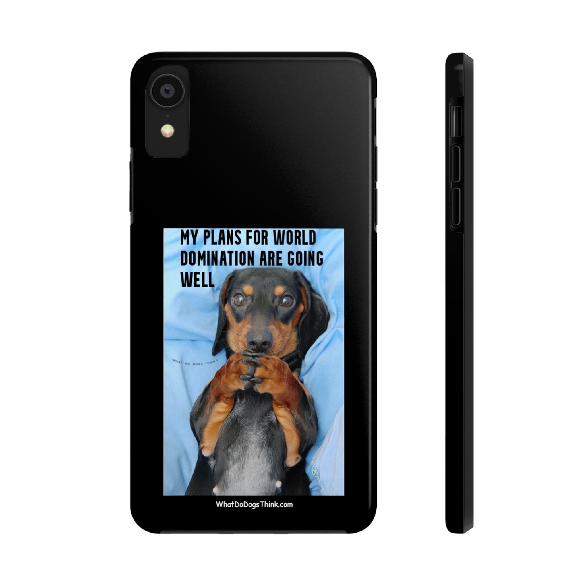 World Domination Black Tough Phone Cases