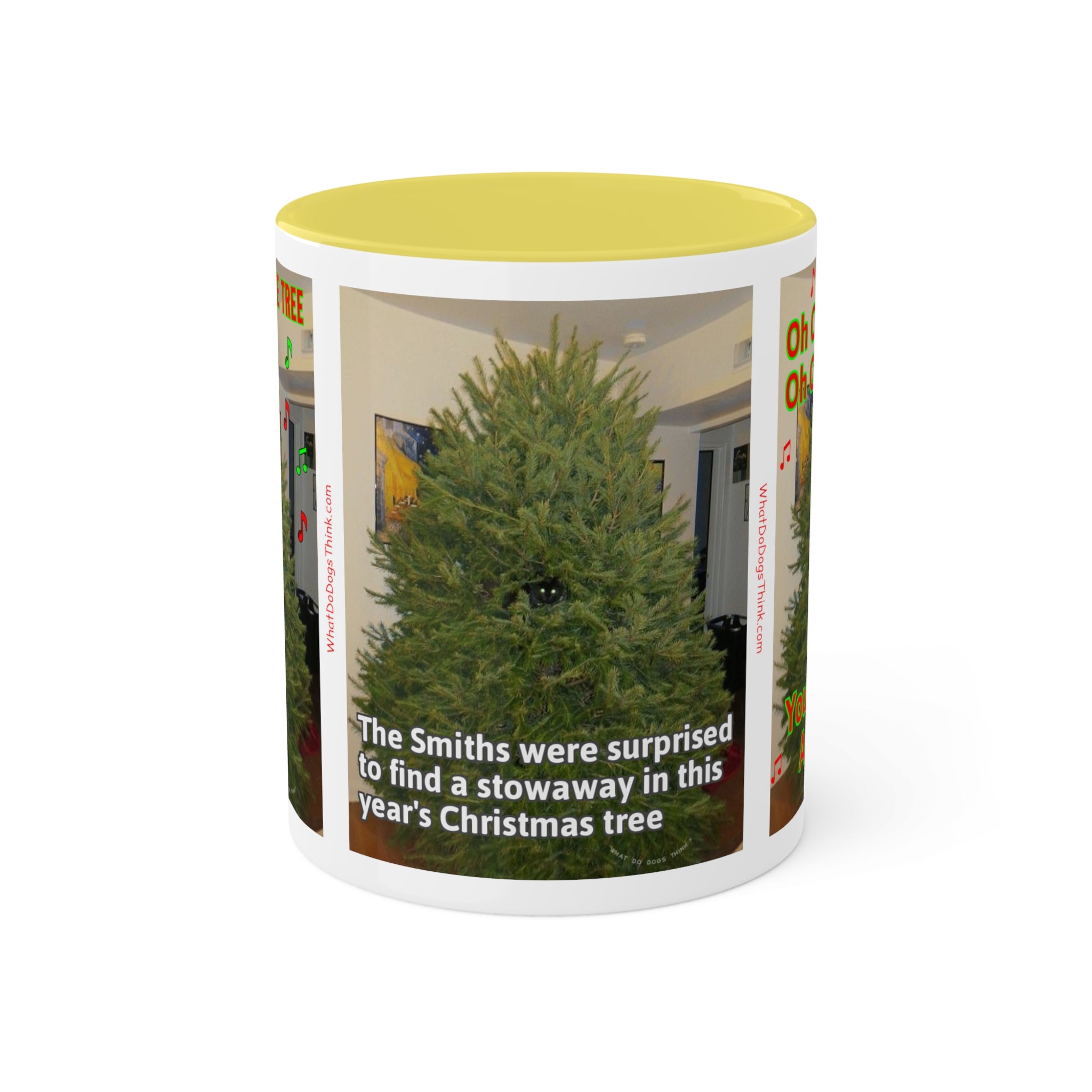 Christmas Tree Cat Mug 11oz