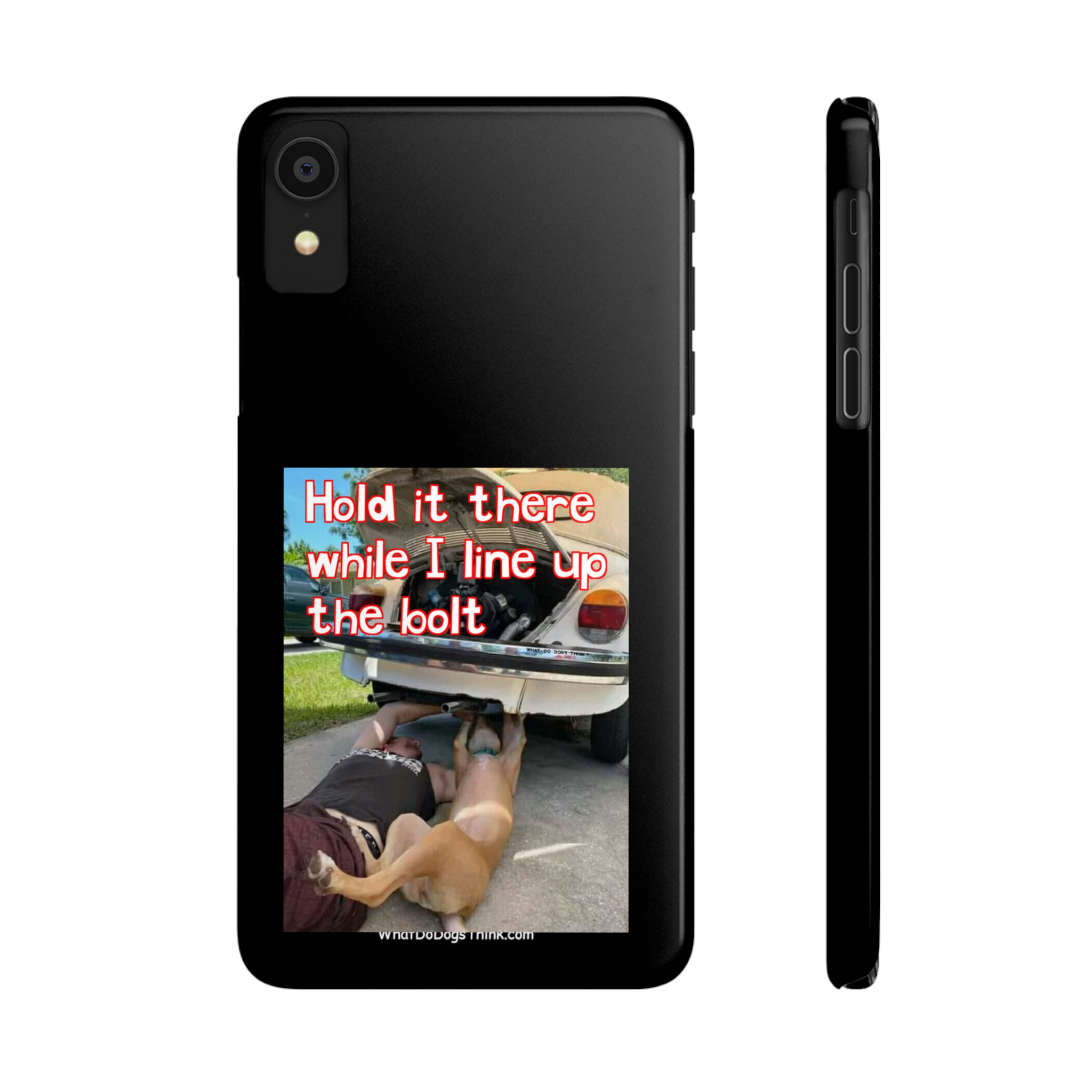 Hold It Black Slim Phone Cases