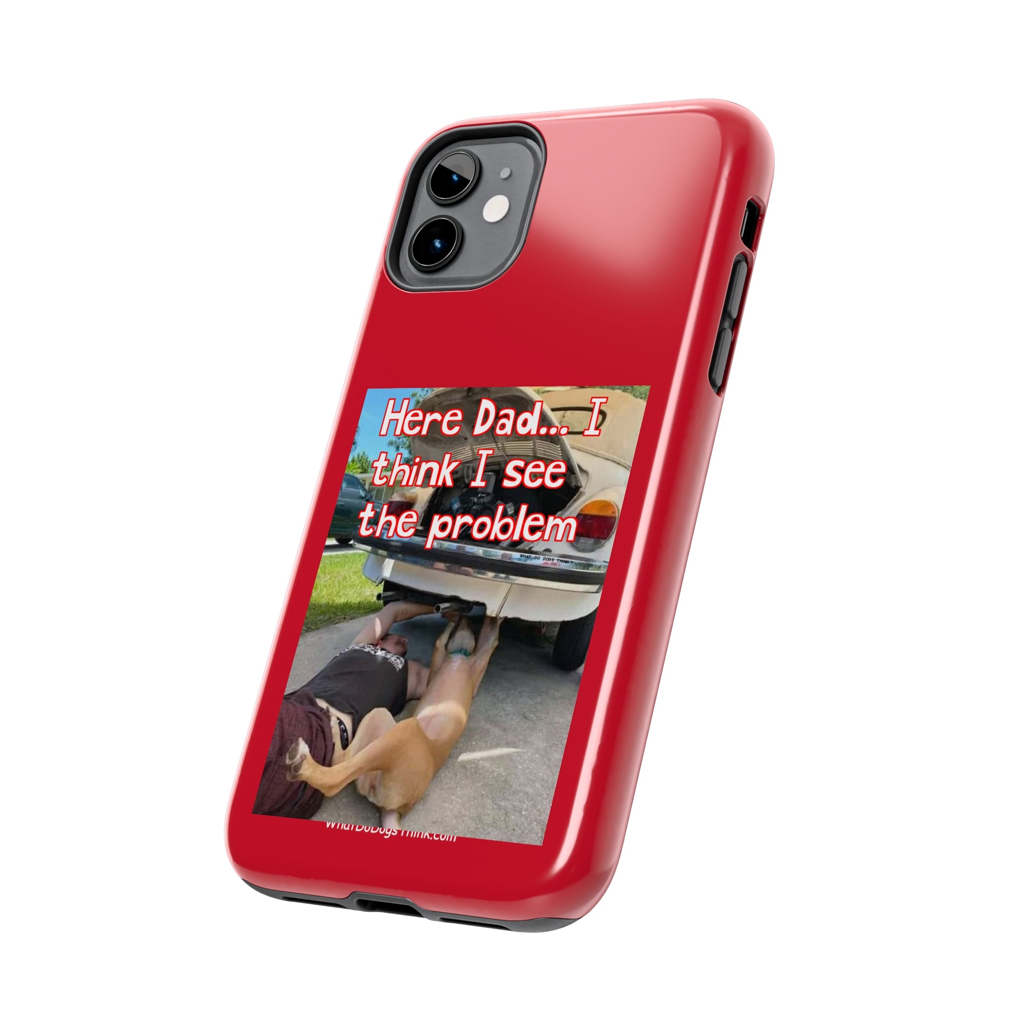 Here Dad Red Tough Phone Cases