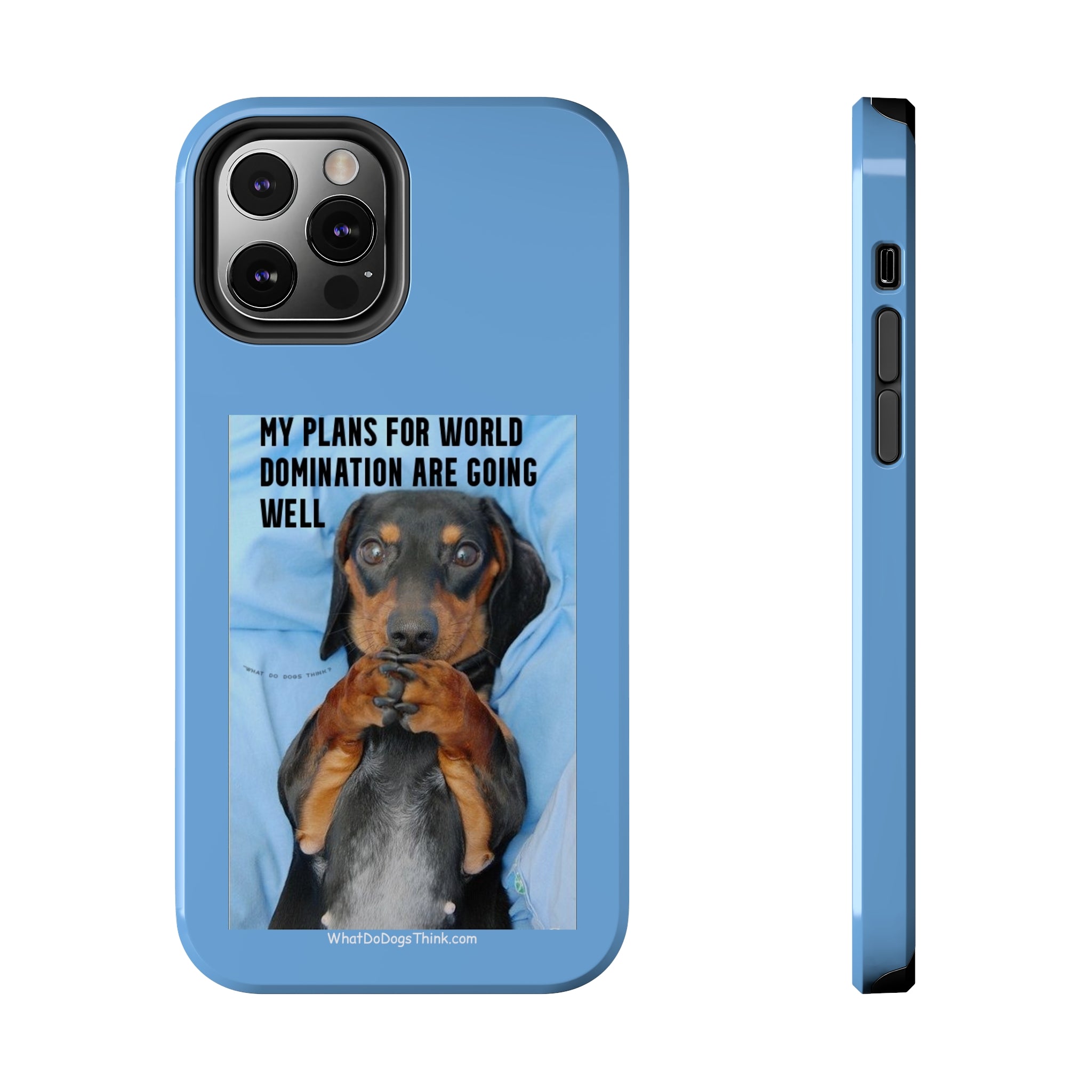 World Domination Blue Tough Phone Cases