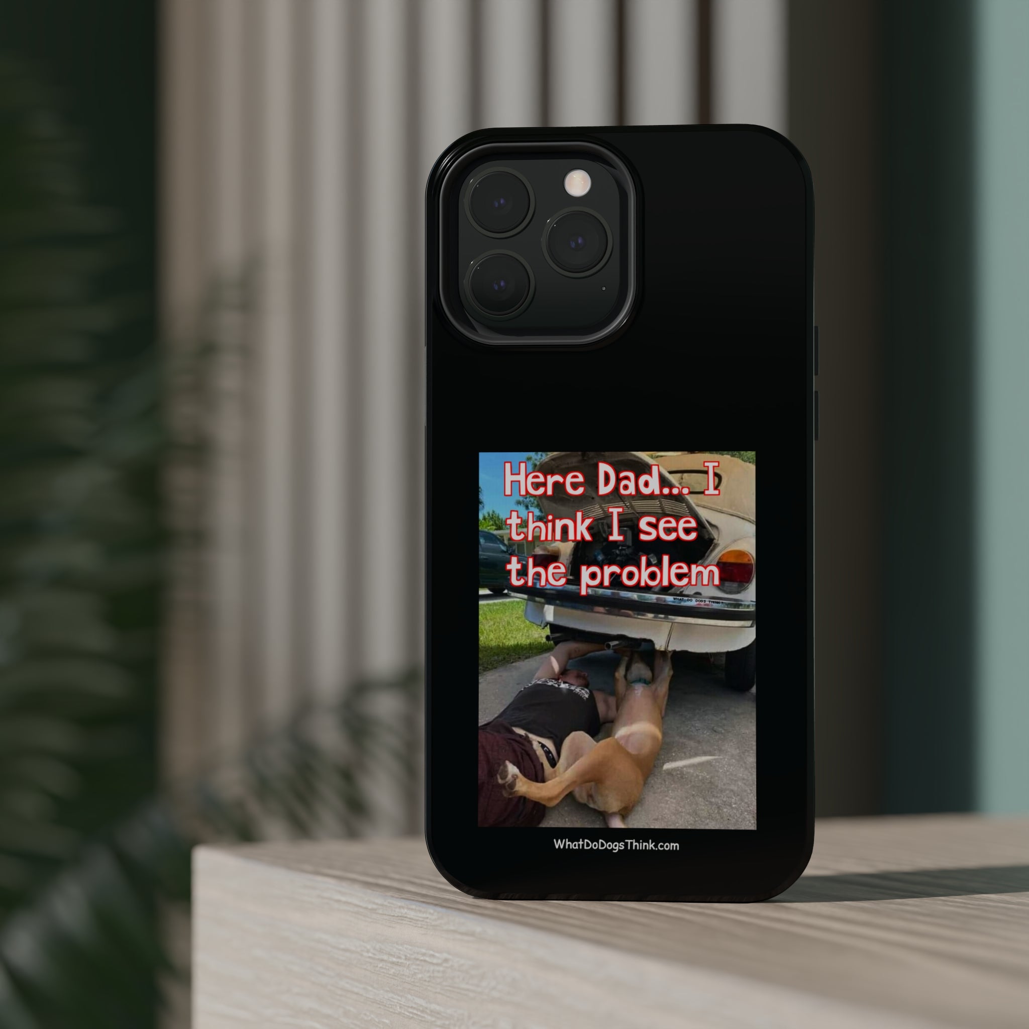 Here Dad Black MagSafe Tough Cases