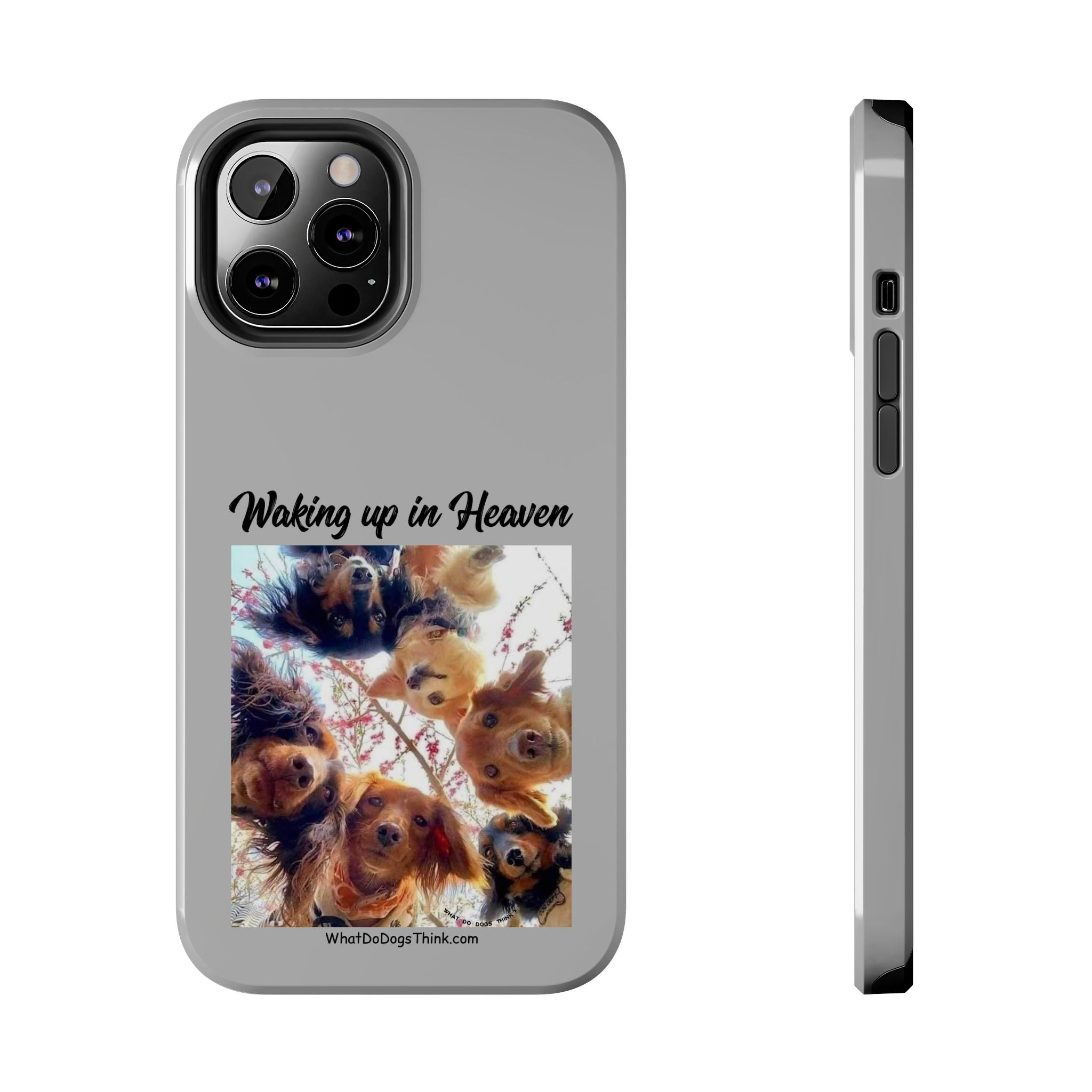 Waking Up in Heaven Grey Tough Phone Cases