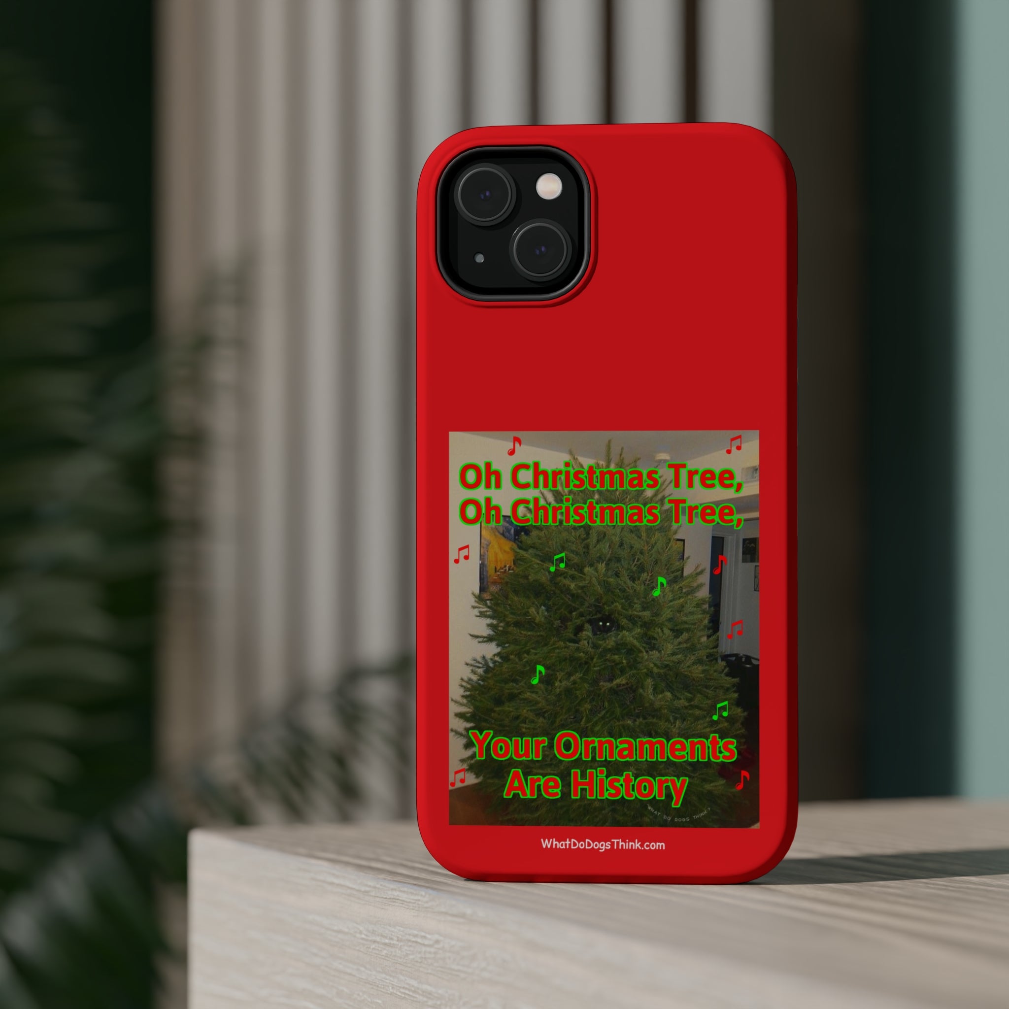 Christmas Tree Cat Red MagSafe Tough Case