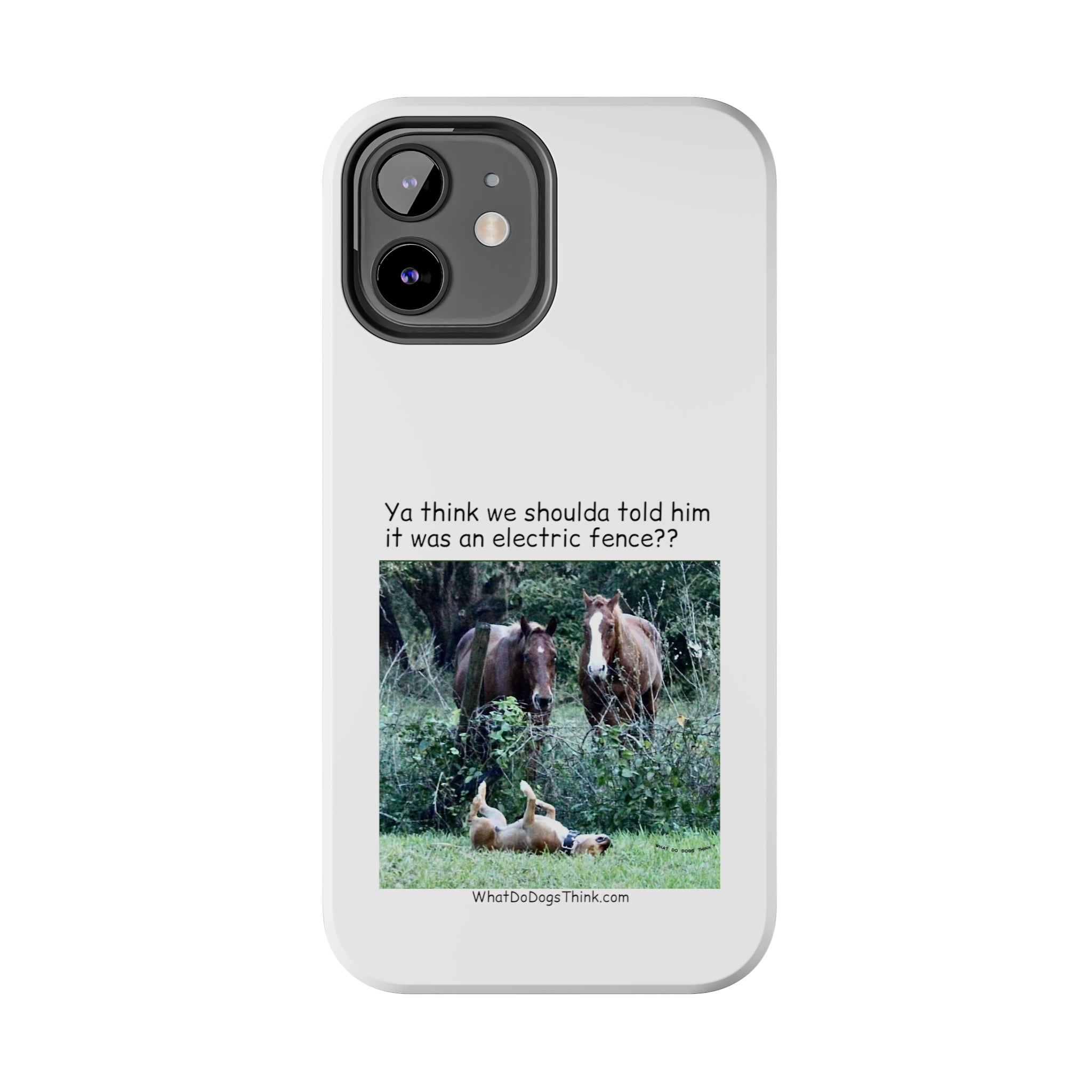 Electric Fence White Tough Phone Cases