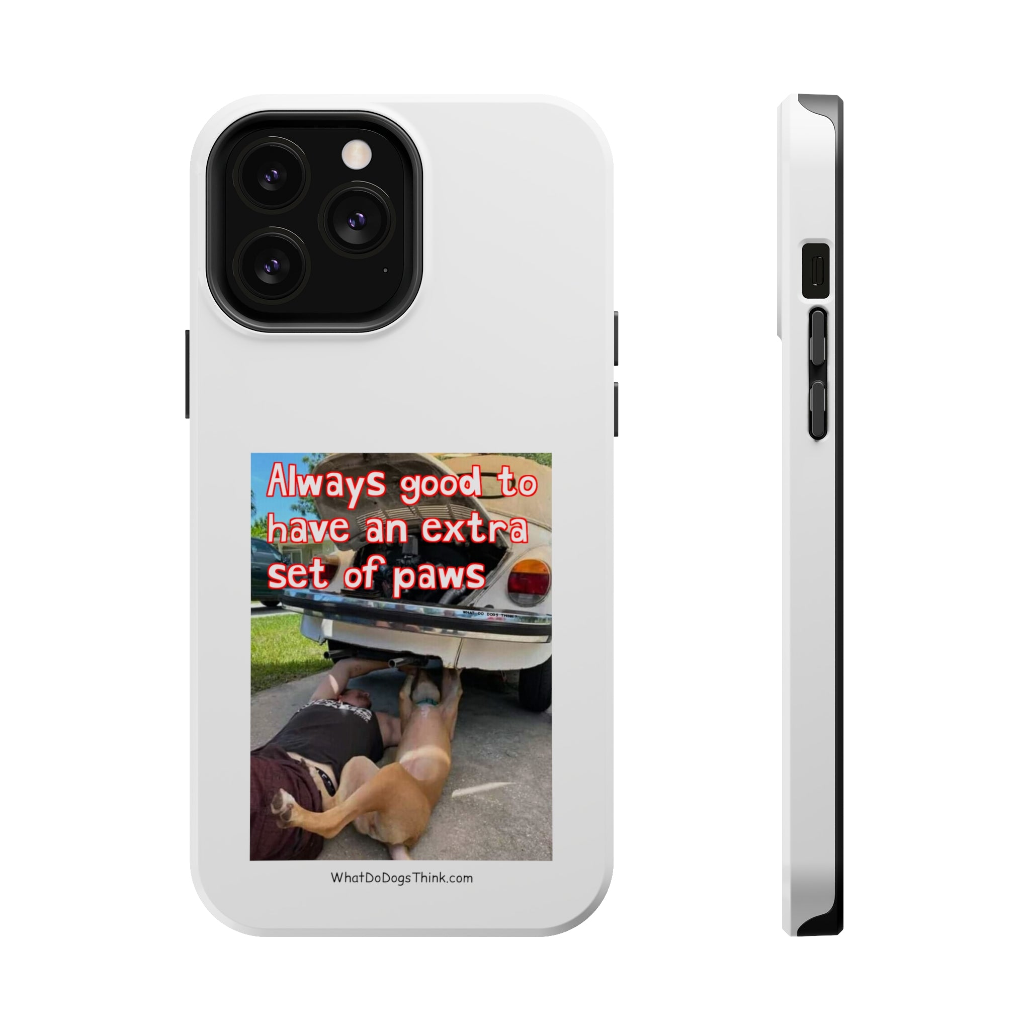 Extra Paw White MagSafe Tough Cases