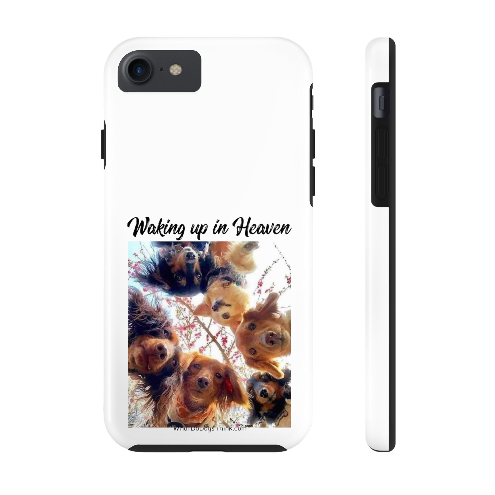 Waking Up in Heaven White Tough Phone Cases
