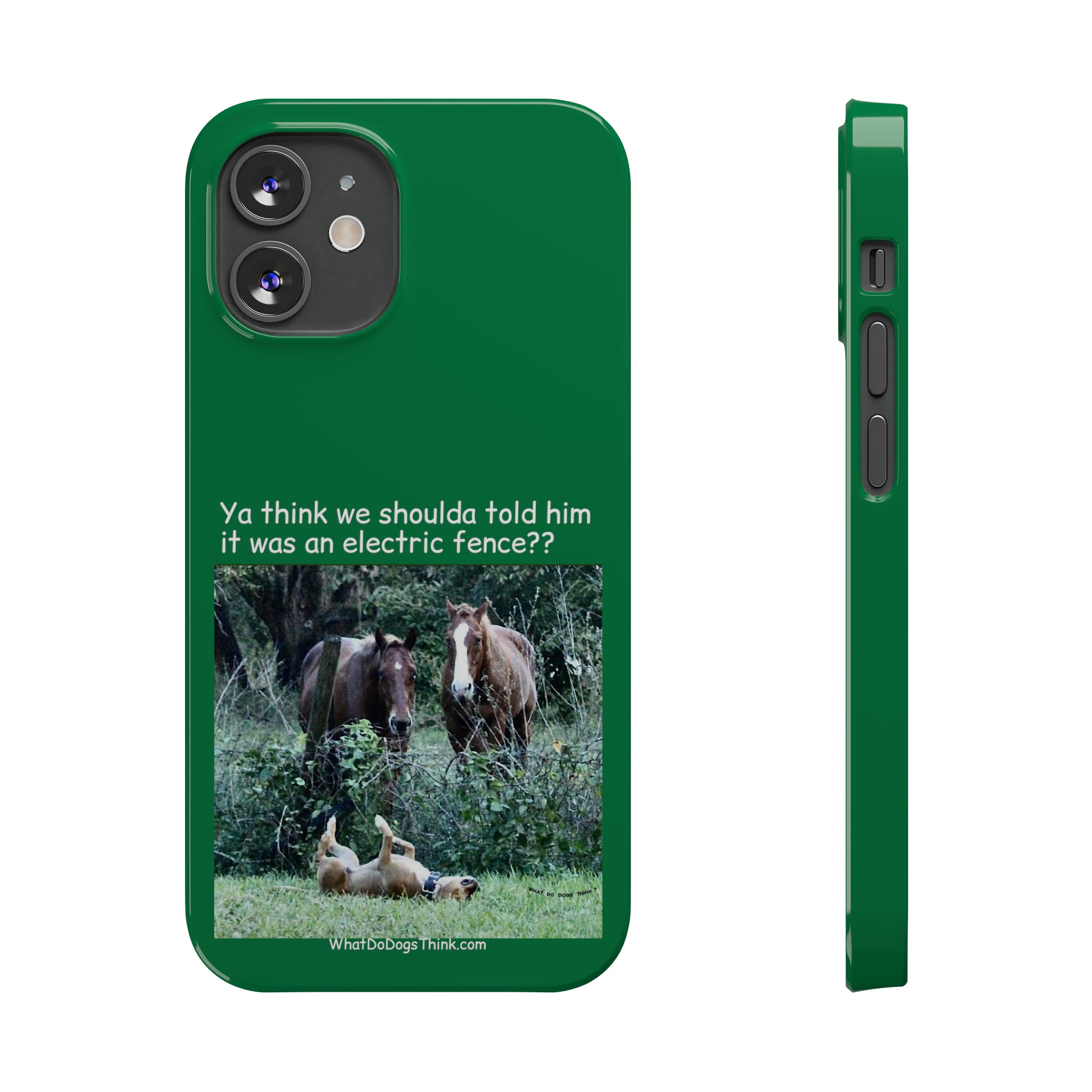 Electric Fence Green Slim Phone Case