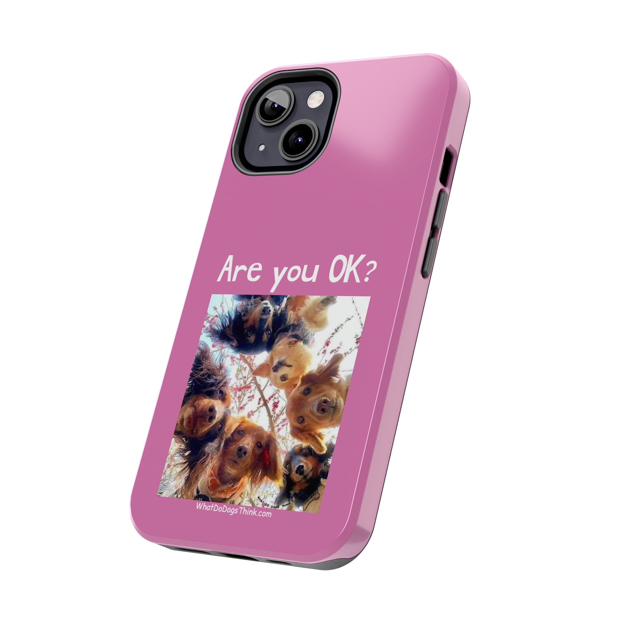 Are you OK? Pink Tough Phone Cases