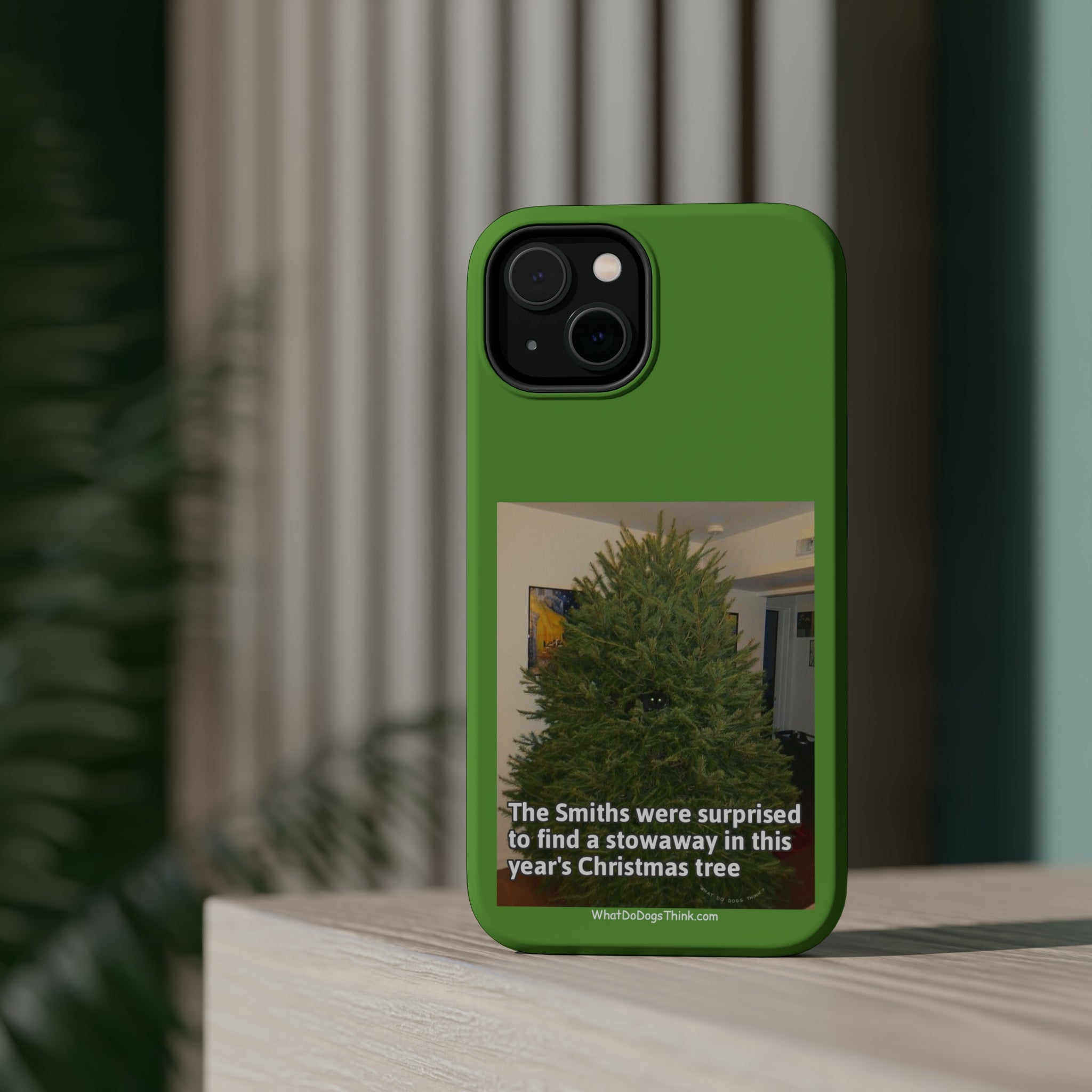 Stowaway Cat Green MagSafe Tough Case