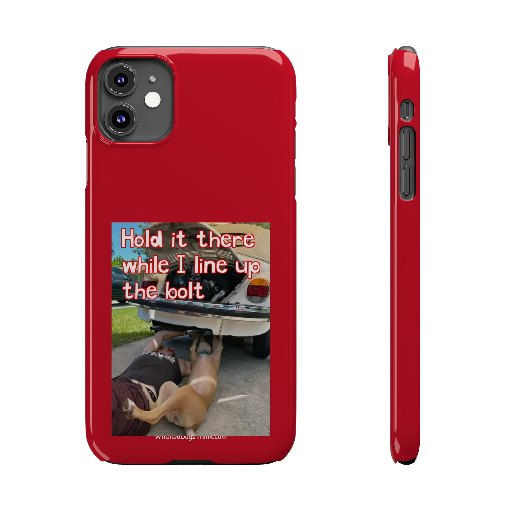 Hold It Red Slim Phone Cases