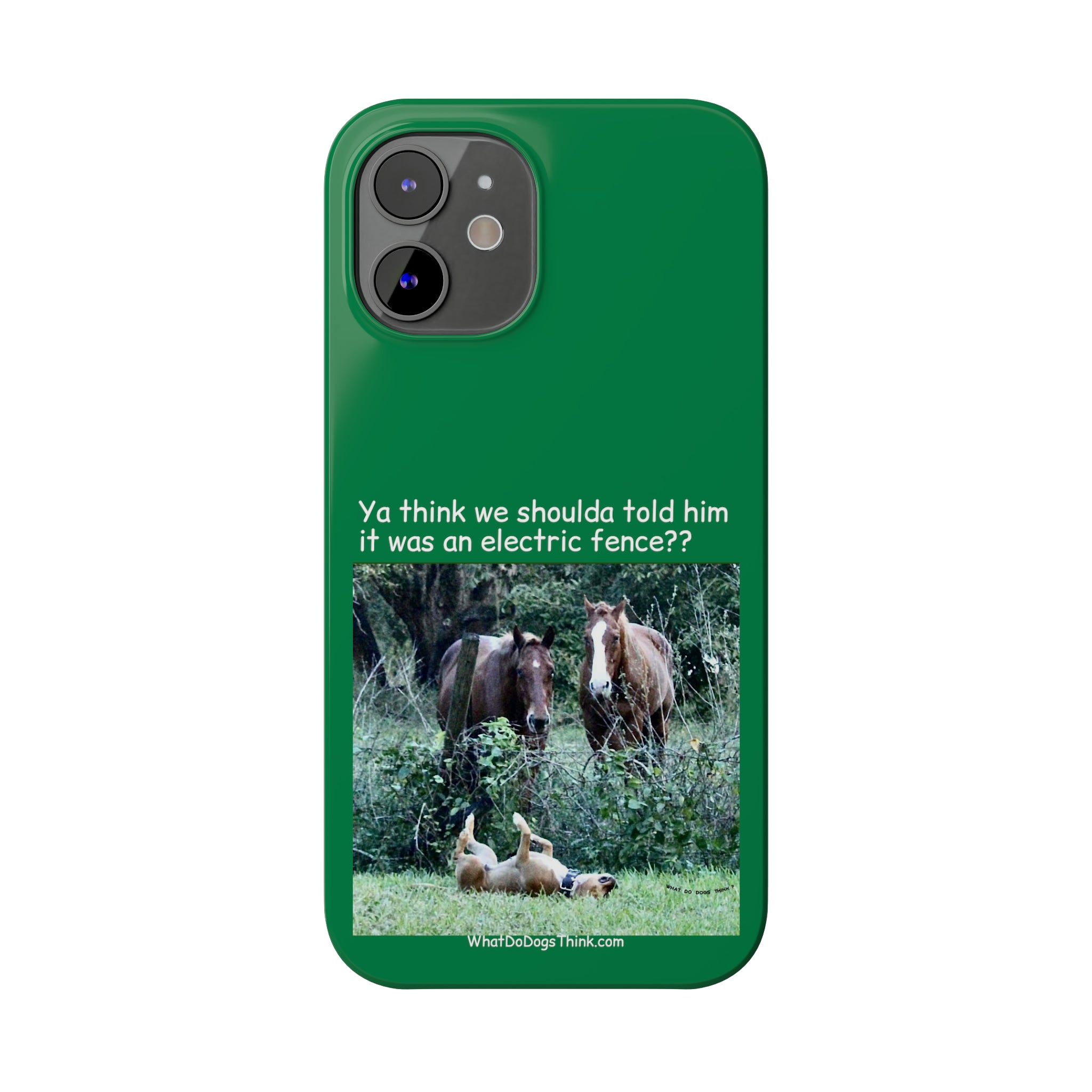Electric Fence Green Slim Phone Case