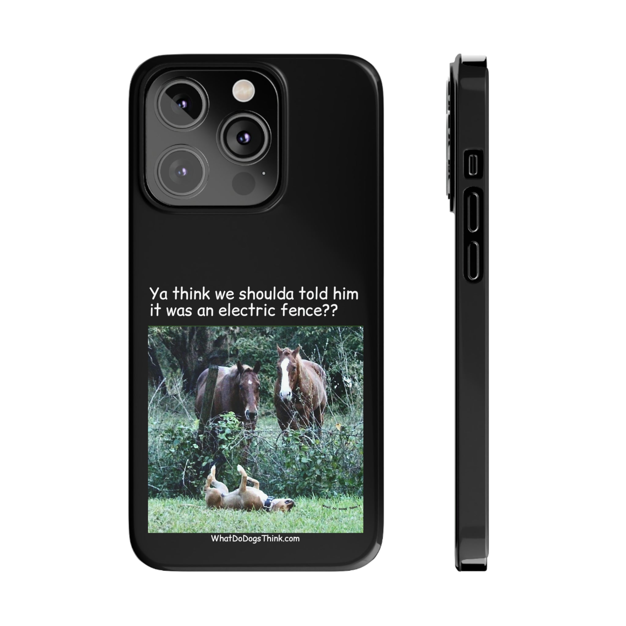 Electric Fence Black Slim Phone Case