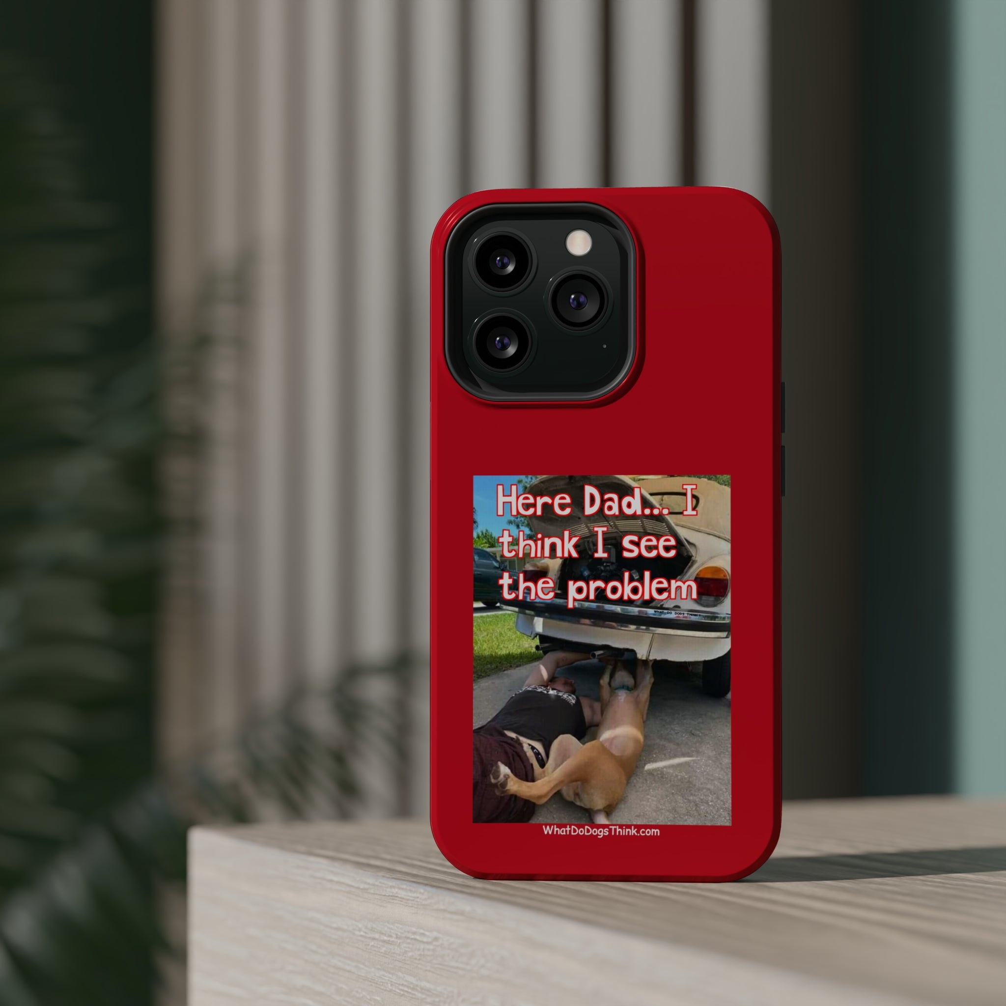 Here Dad Red MagSafe Tough Cases