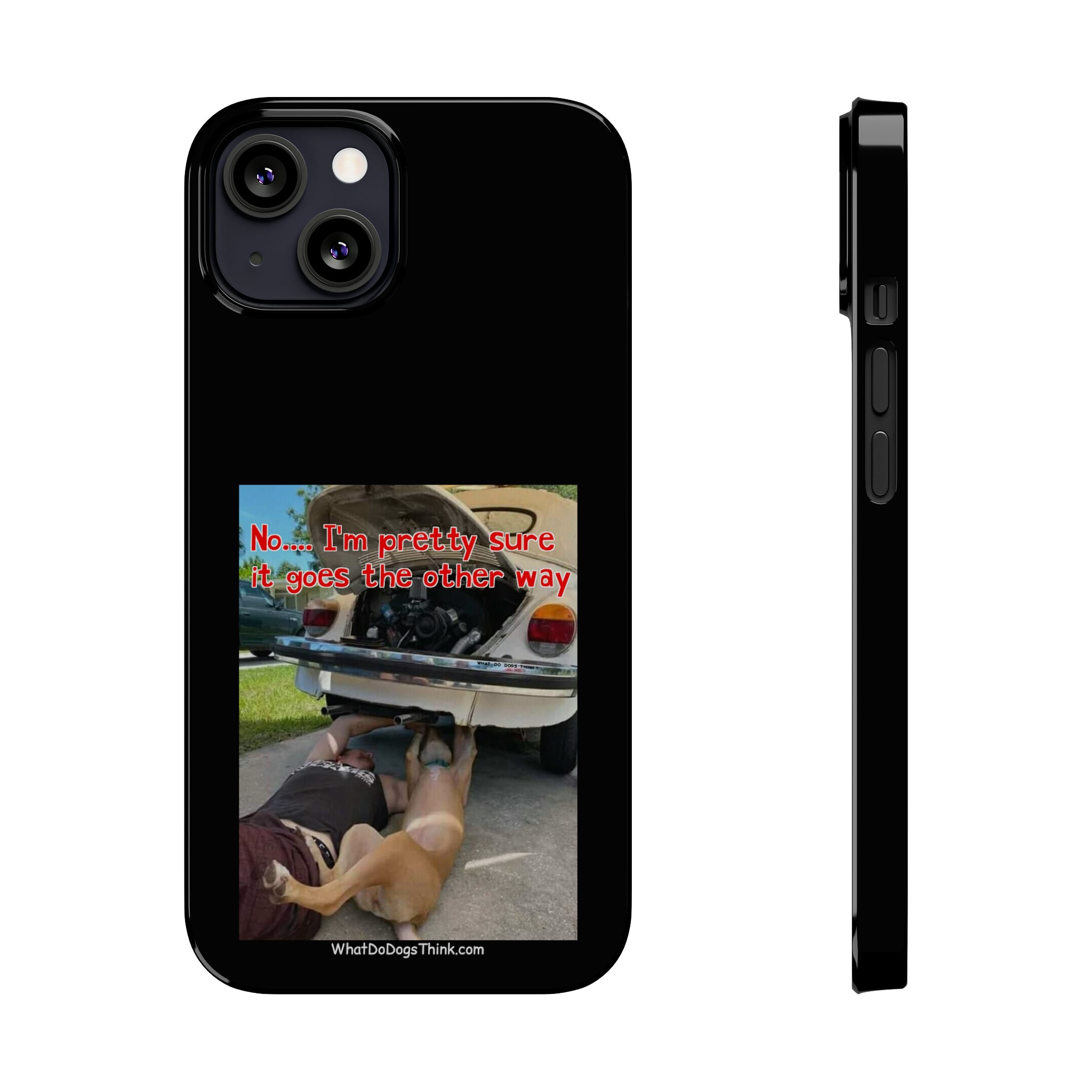 Other Way Black Slim Phone Cases