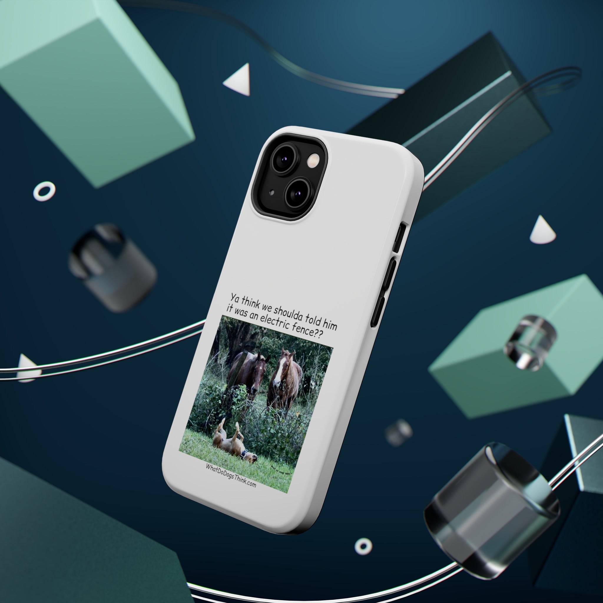 Electric Fence White MagSafe Tough Cases