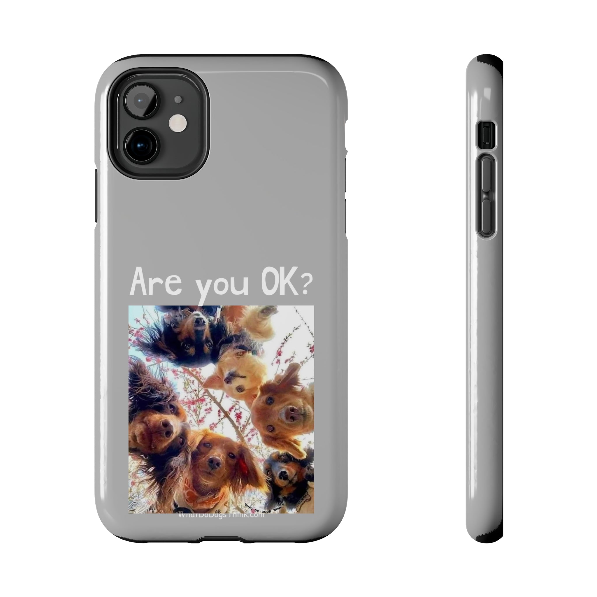 Are you OK? Grey Tough Phone Cases