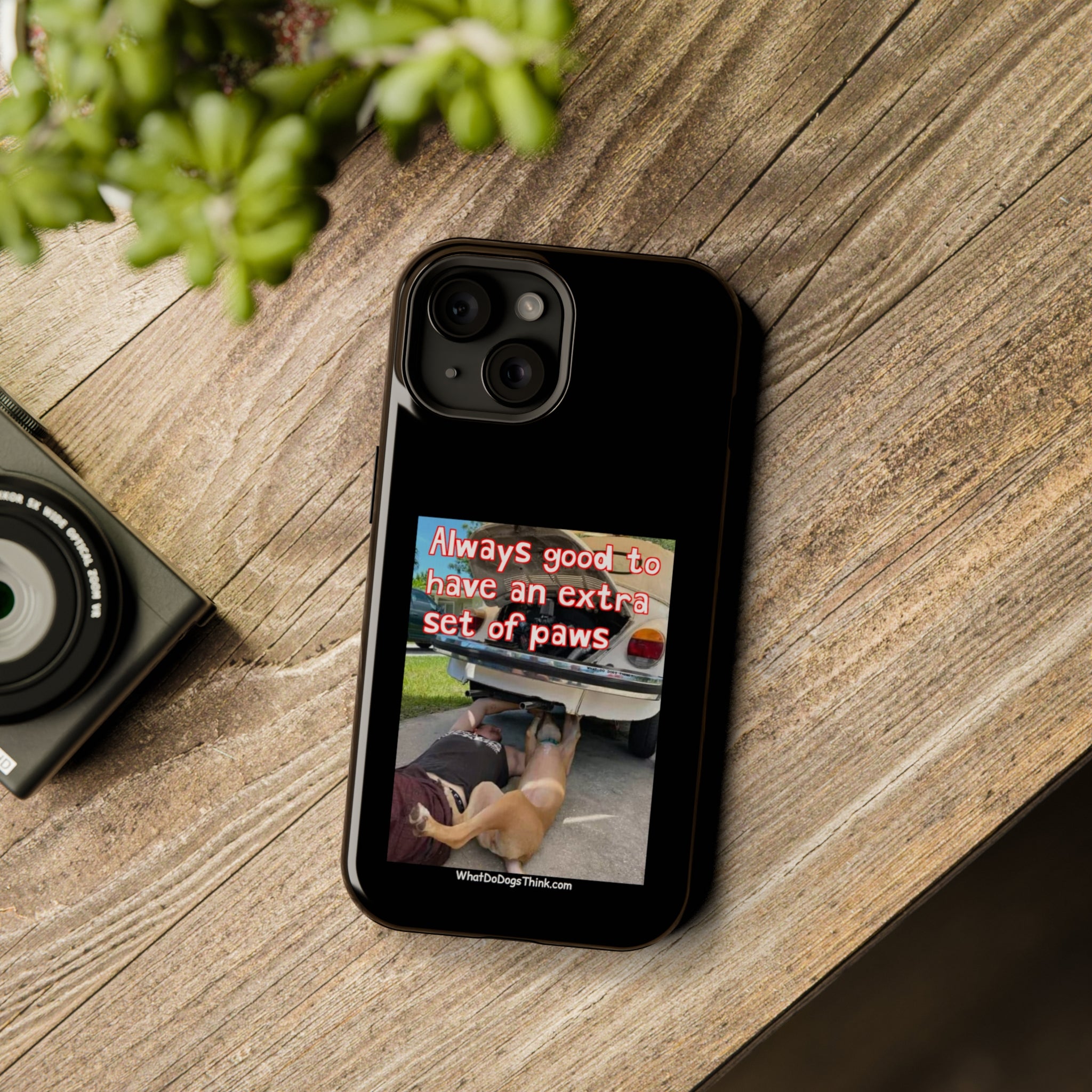 Extra Paw Black MagSafe Tough Cases