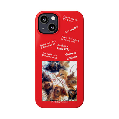 Are You OK?  Compilation    Red Slim Phone Cases