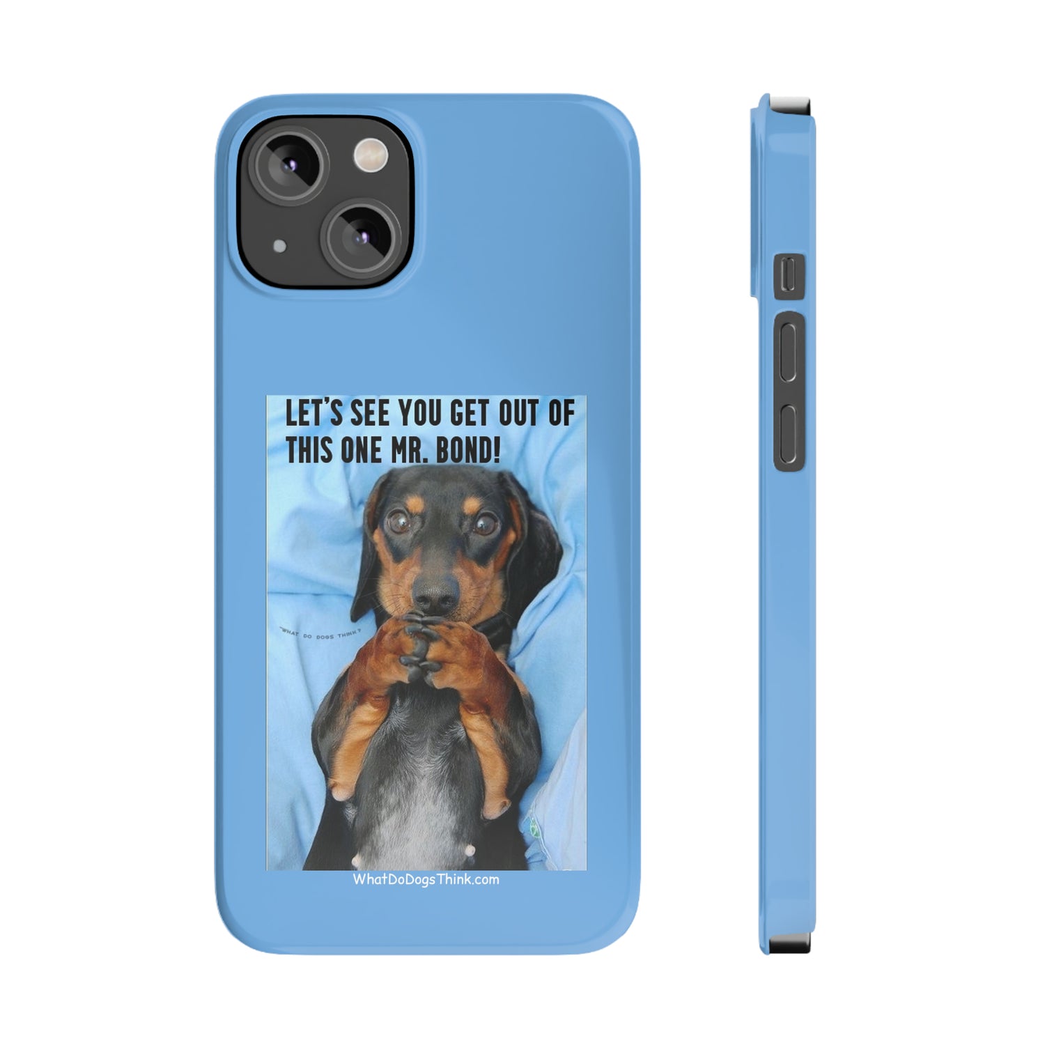 Mr. Bond    Blue Slim Phone Cases